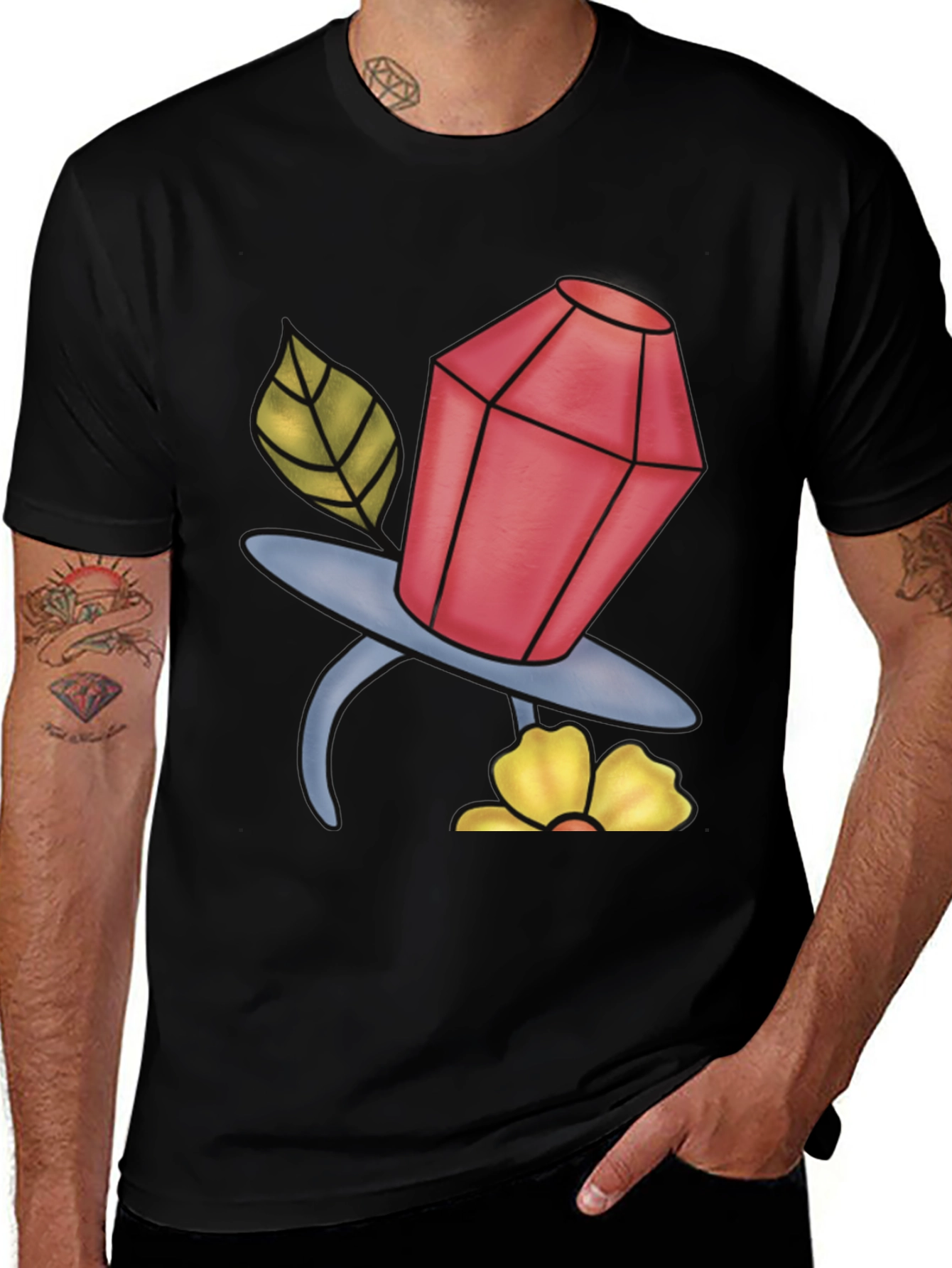 Variant 23 of Cartoon Jewel Pacifier T-Shirt