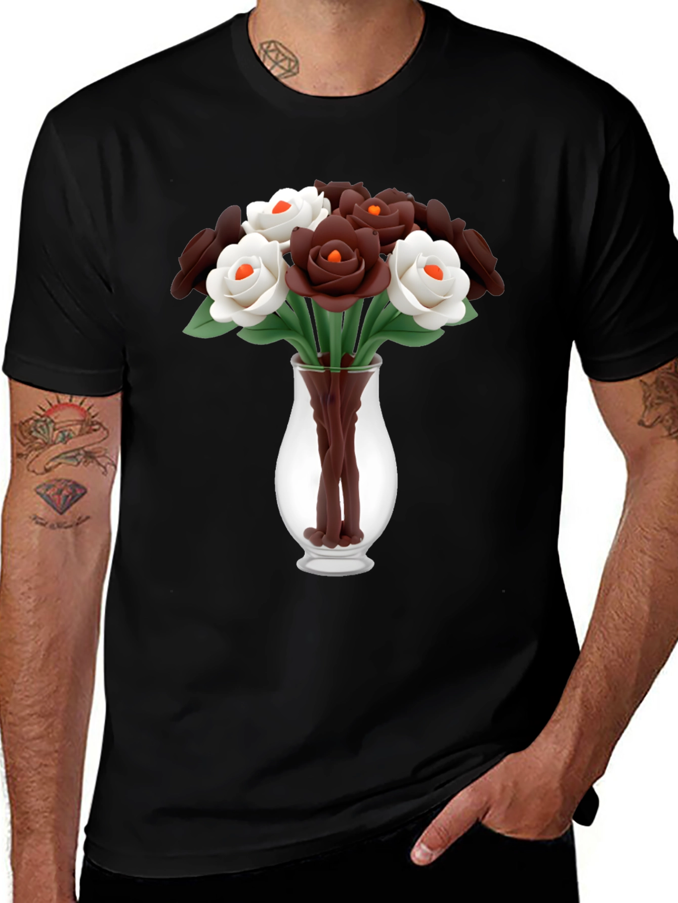 Variant 6 of Floral Bouquet Graphic Tee - Stylish & Unique Design