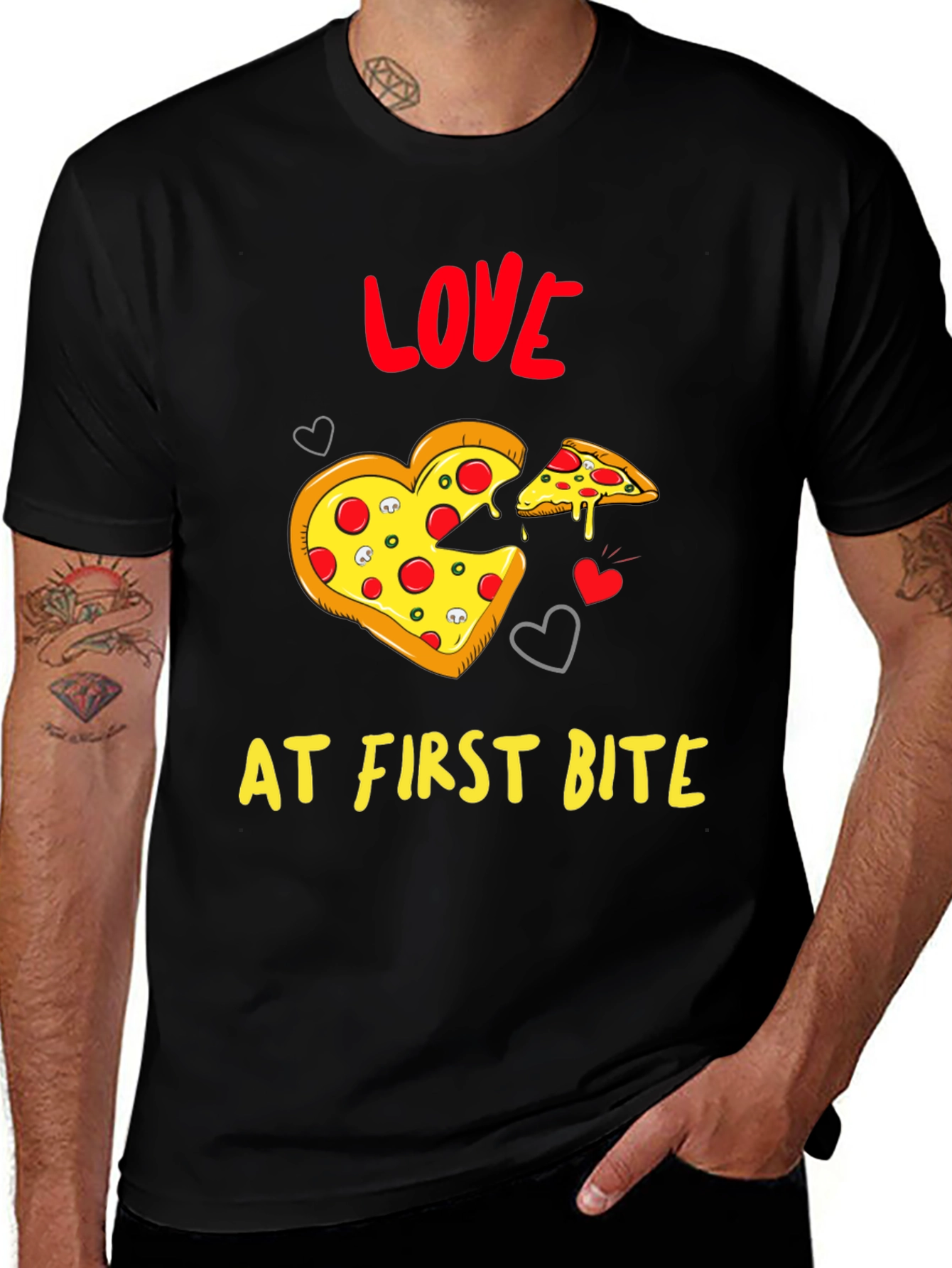 Variant 25 of Pizza Love at First Bite T-Shirt