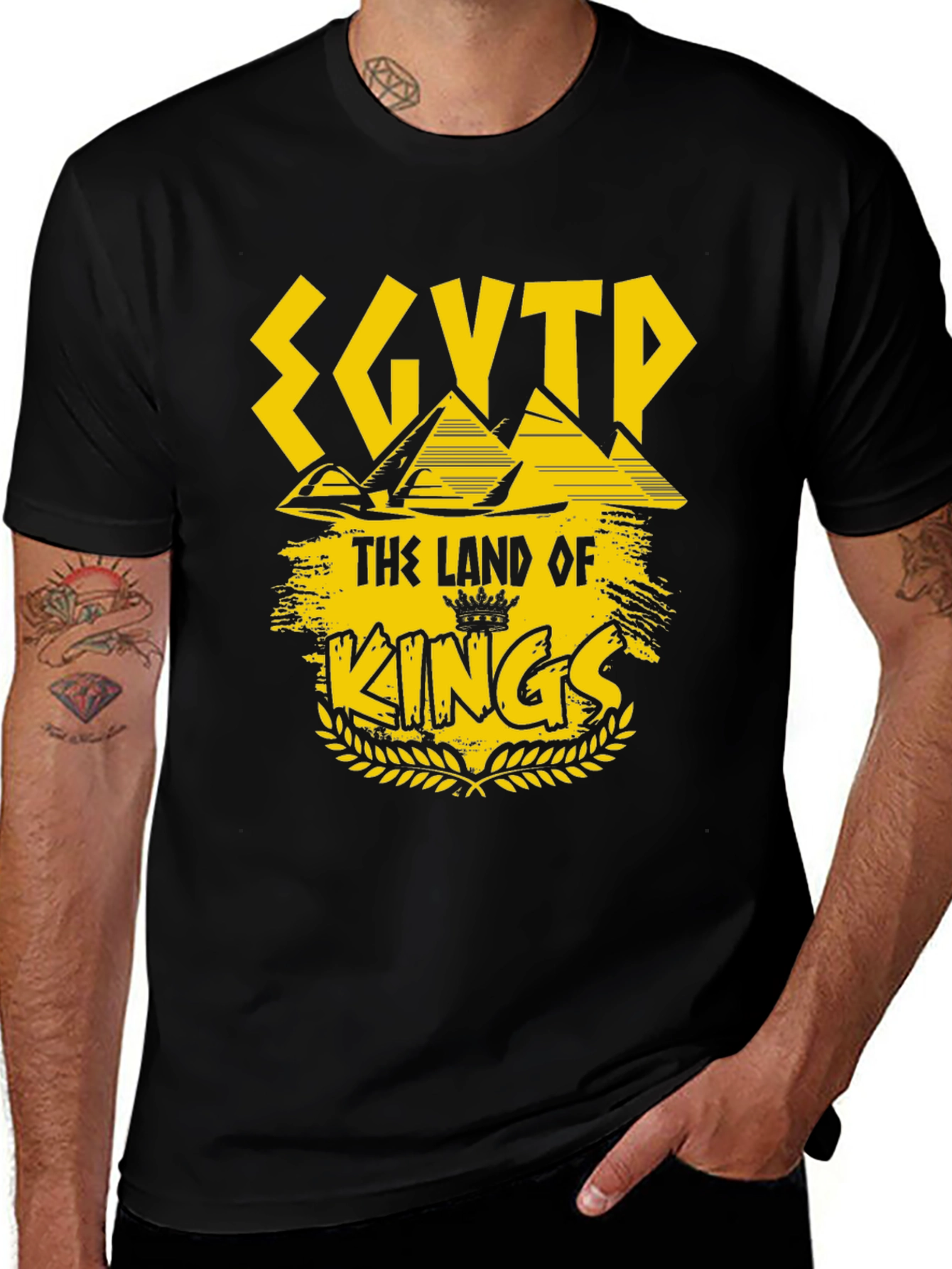 Egypt Land of Kings Black T-Shirt
