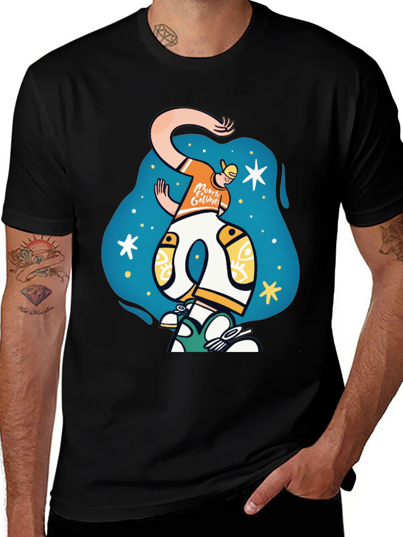 Variant 13 of Funky Graphic Tee - Moreta Et Goldie!