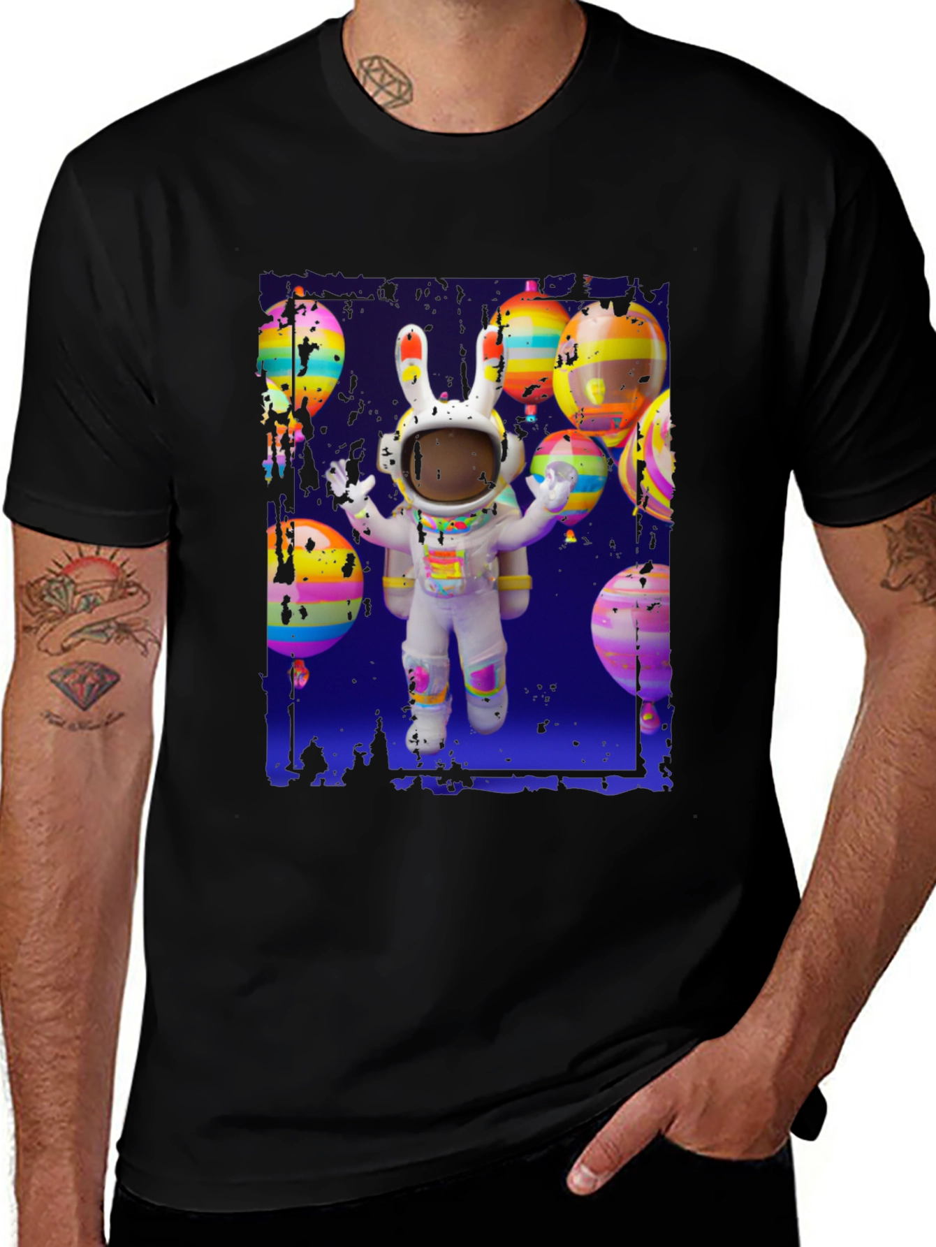 Variant 2 of Astronaut Bunny Graphic Tee