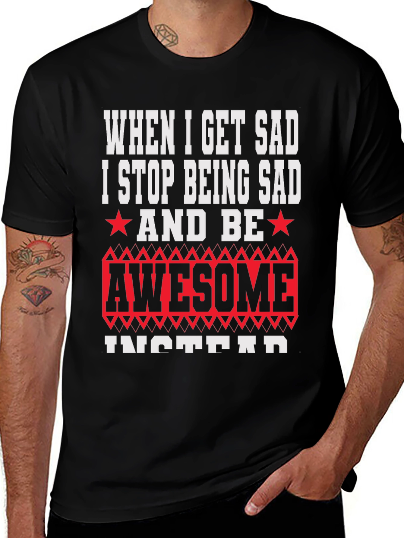Variant 23 of Funny "When I Get Sad" Graphic T-Shirt