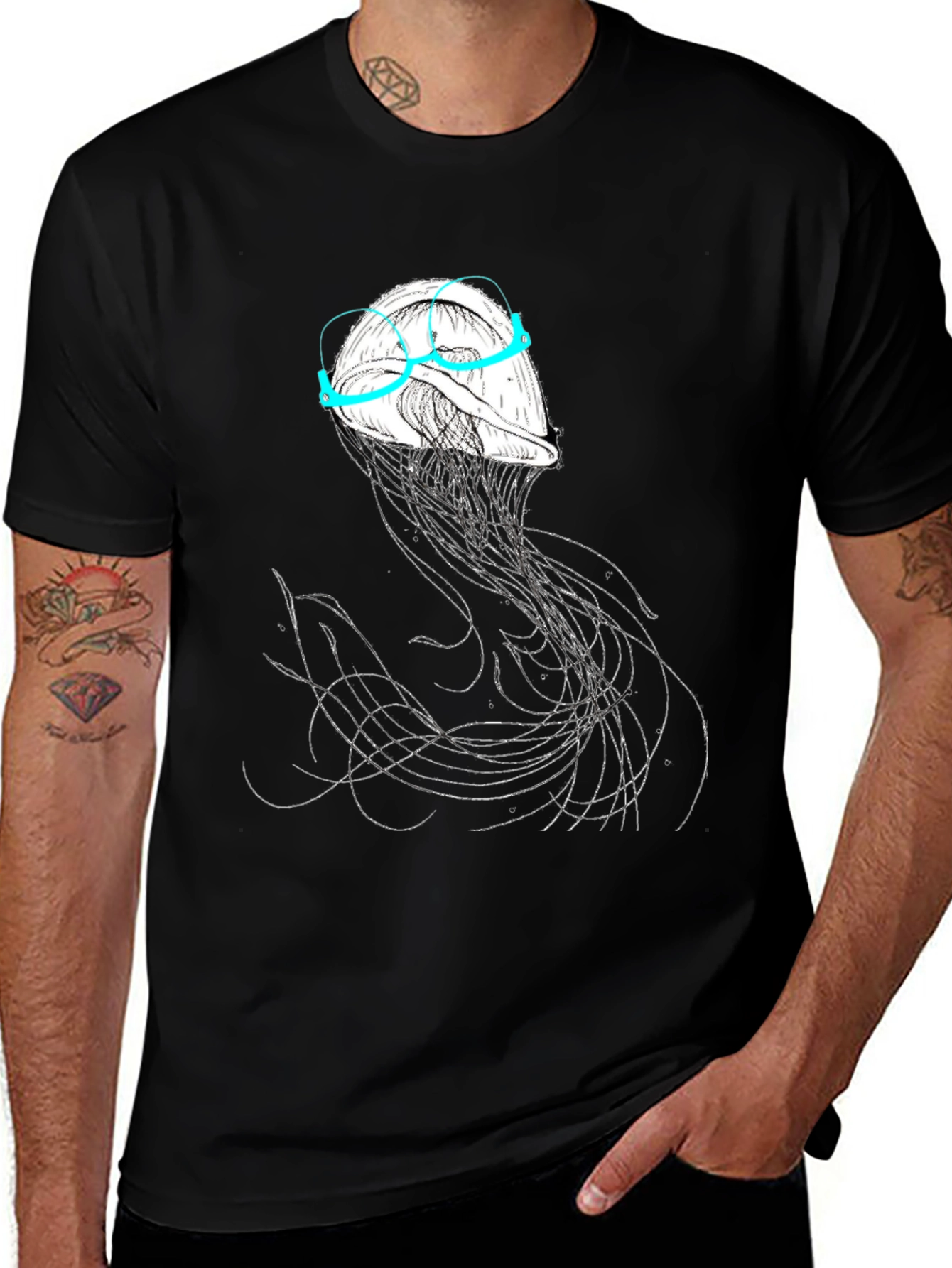 Variant 16 of Jellyfish Spectacles T-Shirt - Unique Graphic Tee