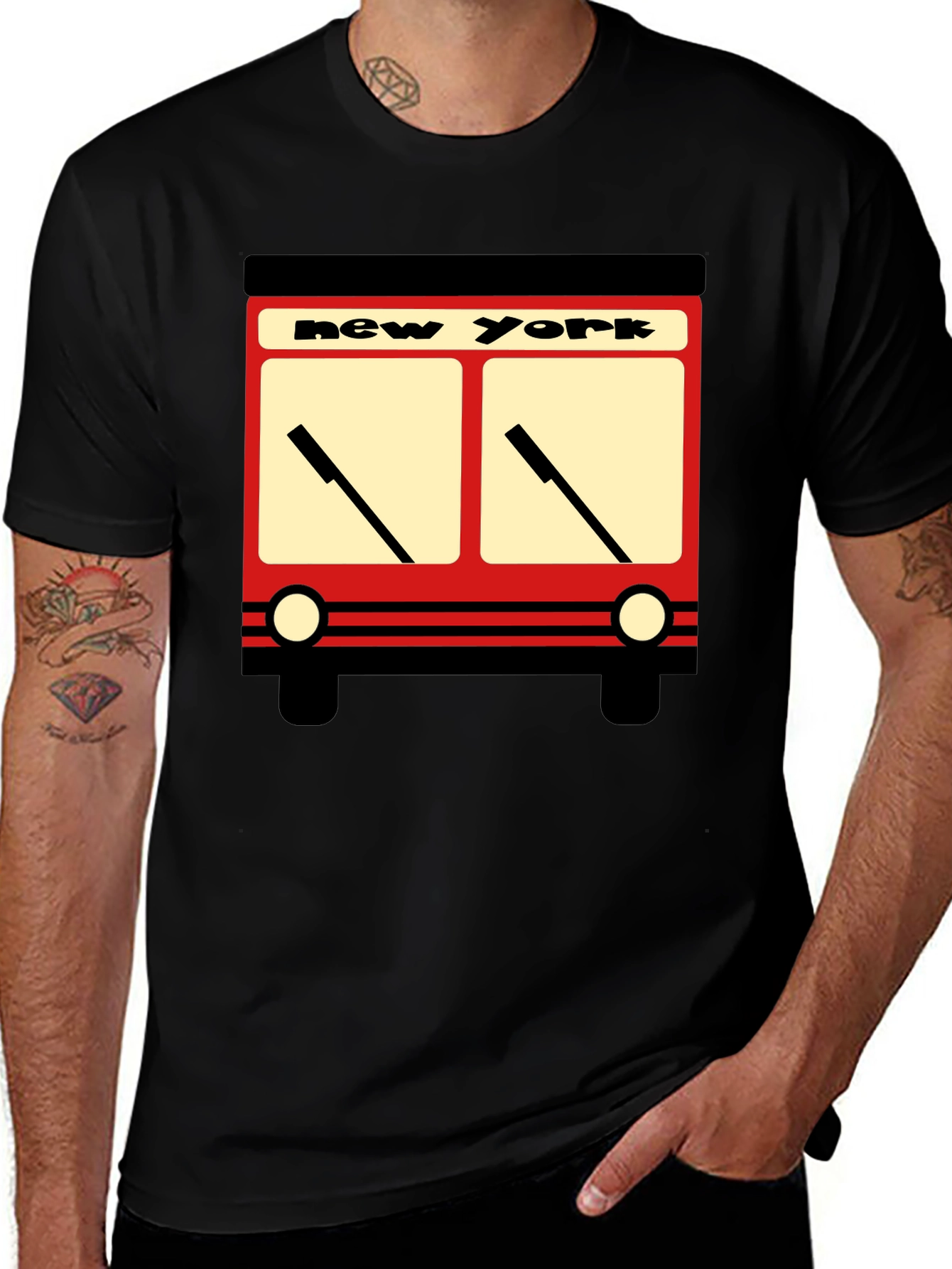Variant 18 of New York Bus Graphic Tee