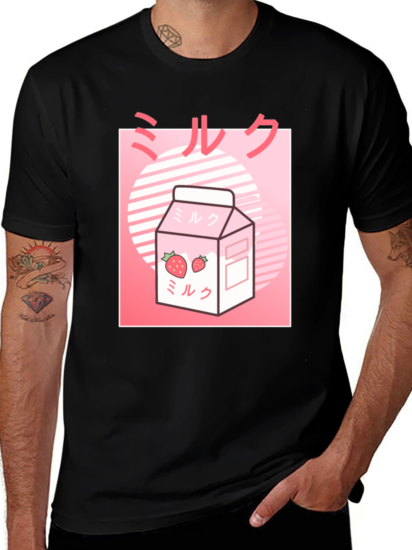 Variant 8 of Strawberry Milk Graphic Tee