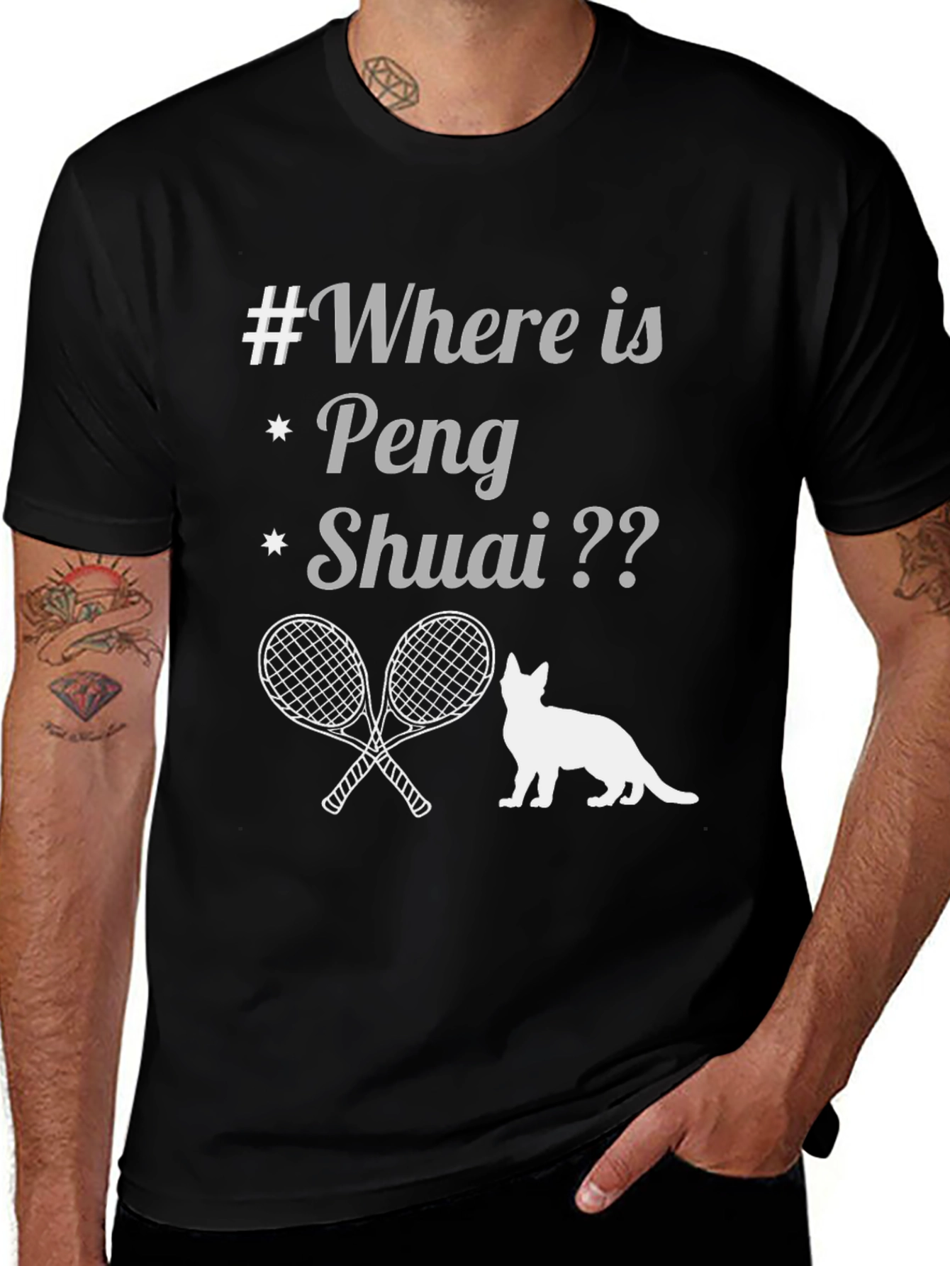 Variant 28 of Where Is Peng Shuai T-Shirt