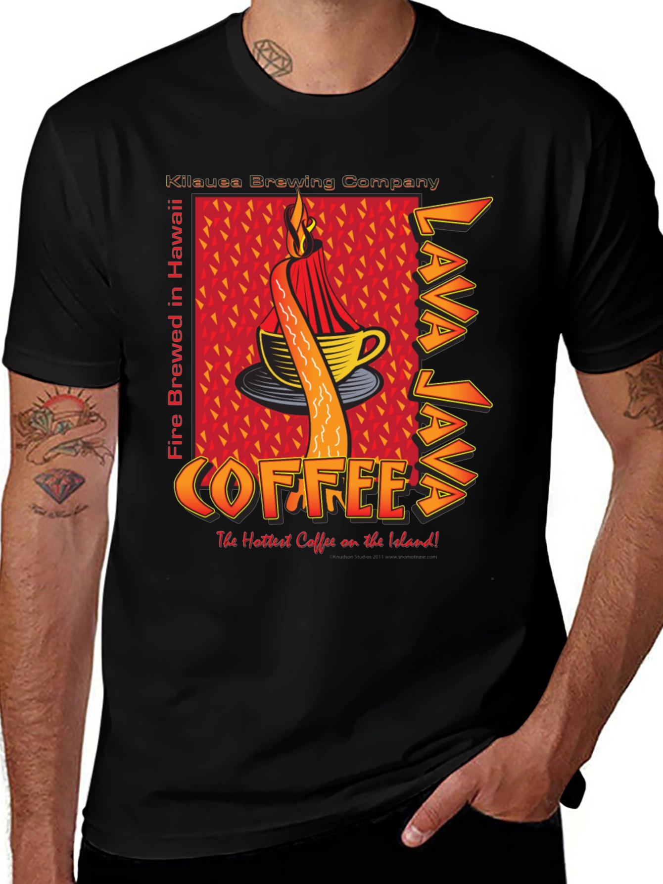 Variant 2 of Lava Java Coffee T-Shirt - Kilauea Brewing Company