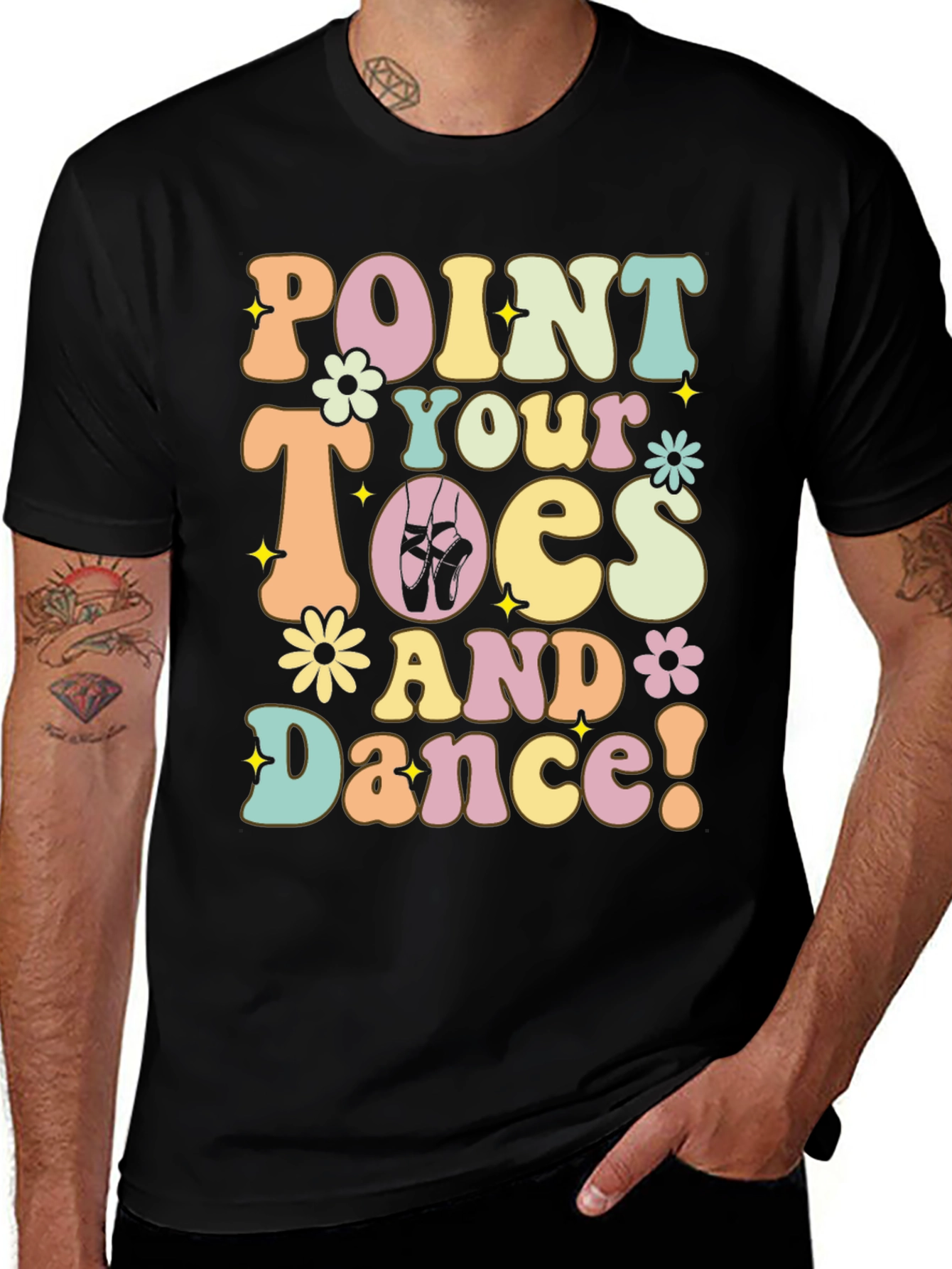 Variant 19 of Point Your Toes & Dance Graphic Tee