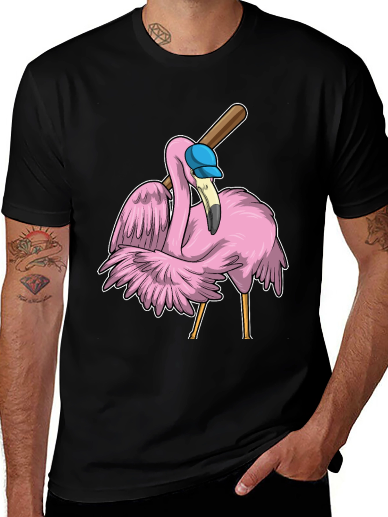 Flamingo Baseball T-Shirt