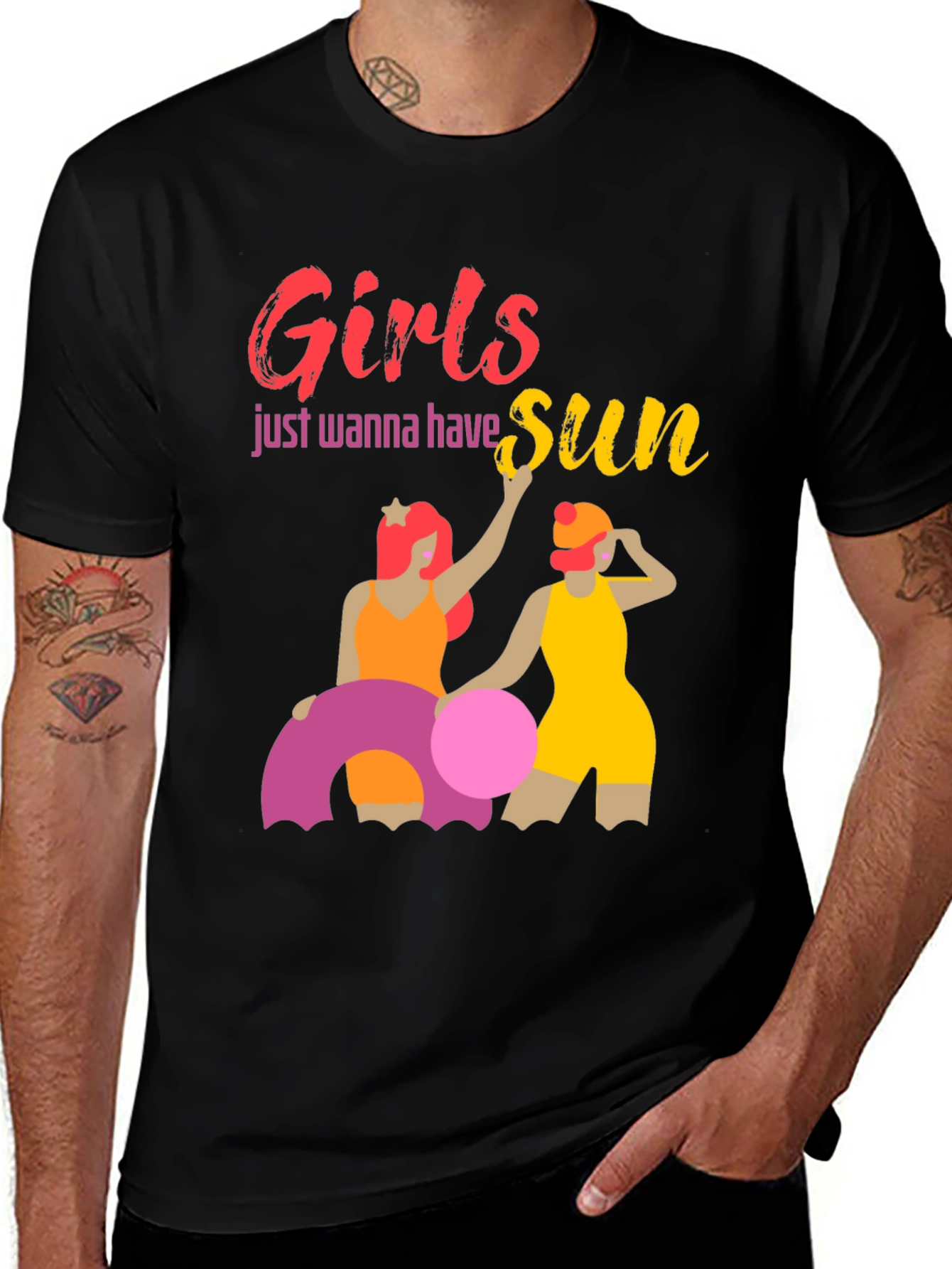 Girls Wanna Have Sun Graphic Tee - Summer Fun T-Shirt