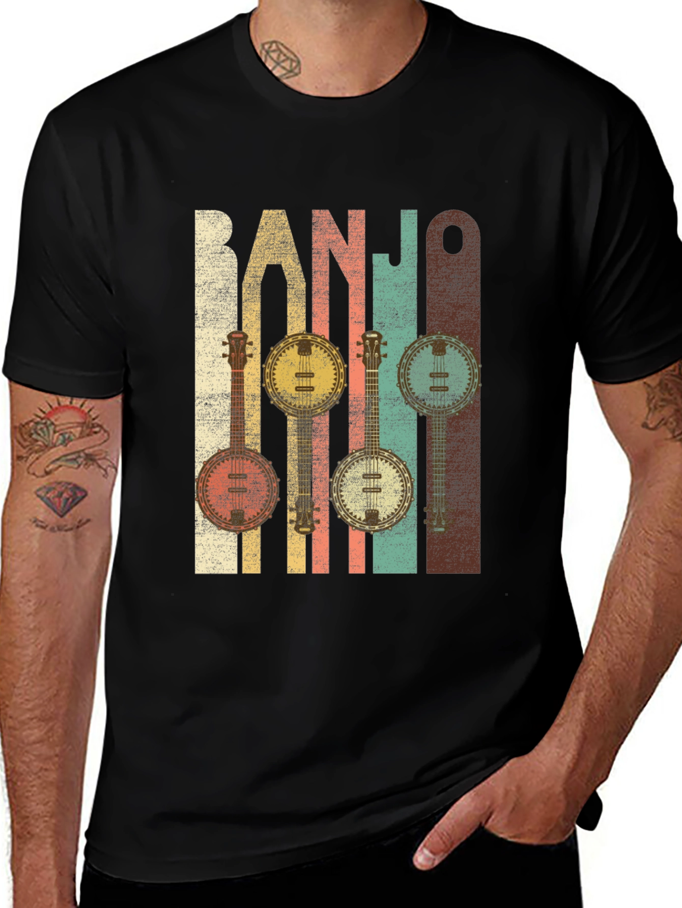 Variant 20 of Vintage Banjo Music T-Shirt for Musicians