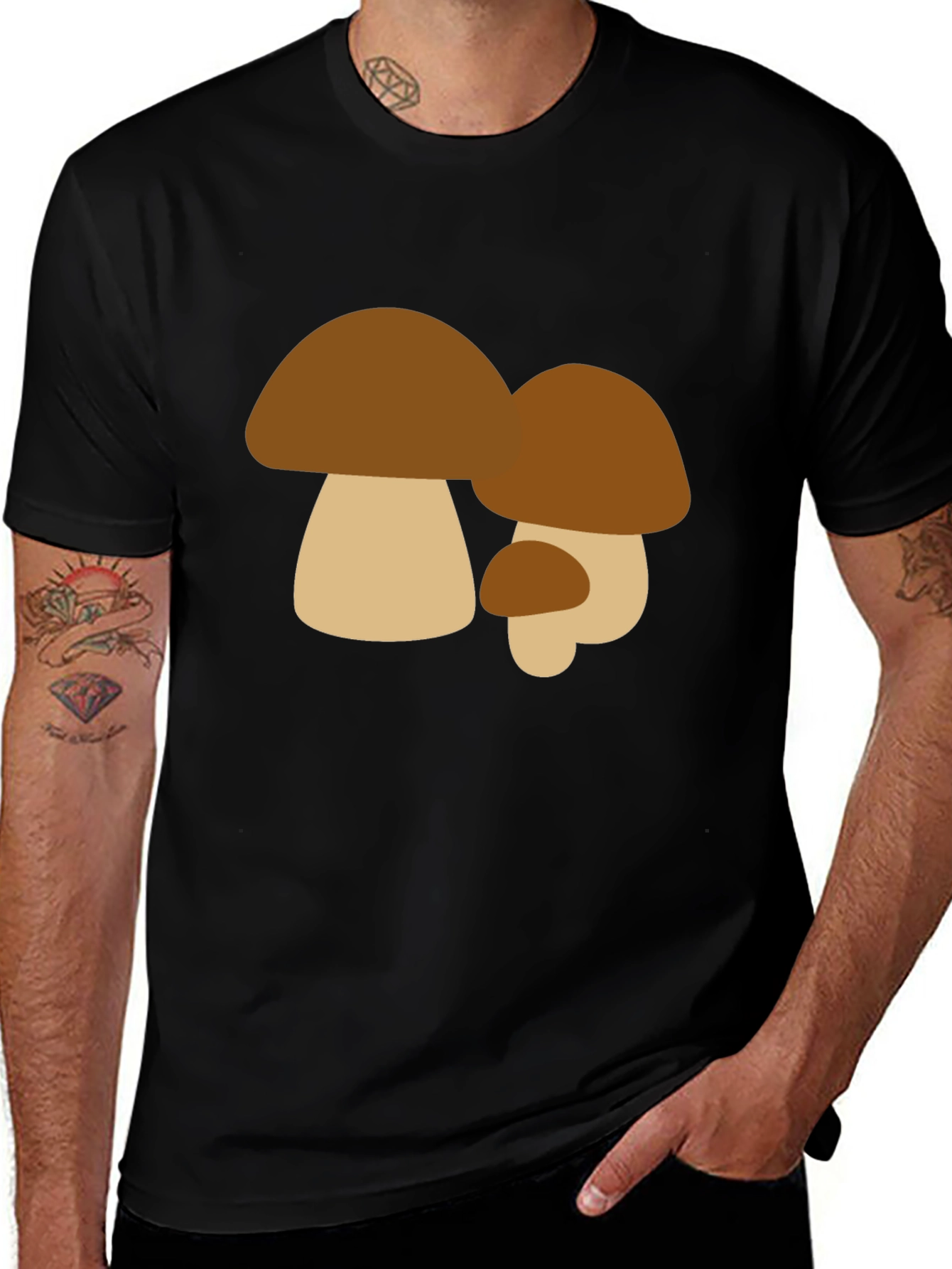 Variant 27 of Mushroom Graphic Tee - Nature Lover's T-Shirt