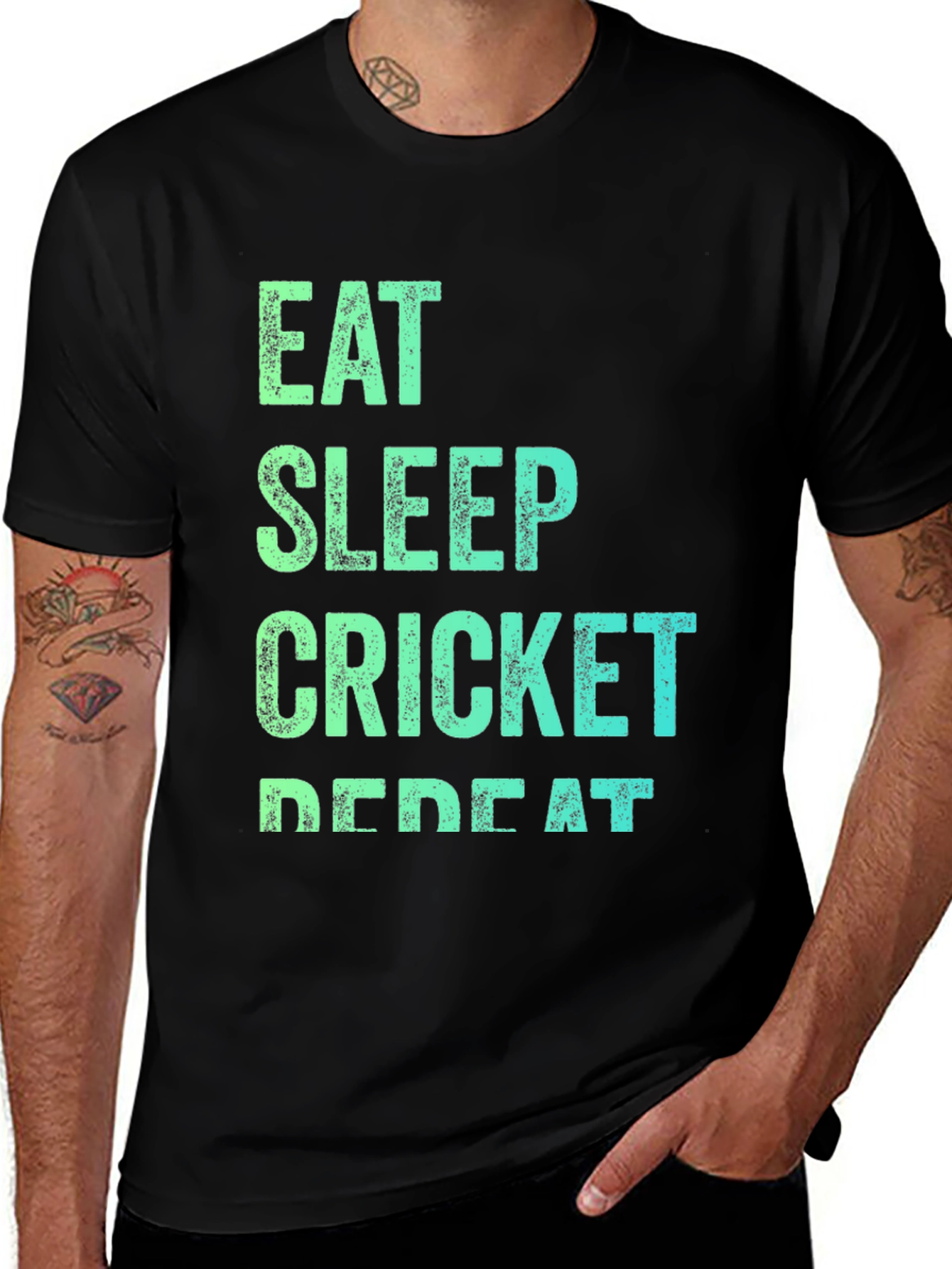 Eat Sleep Cricket Repeat T-Shirt