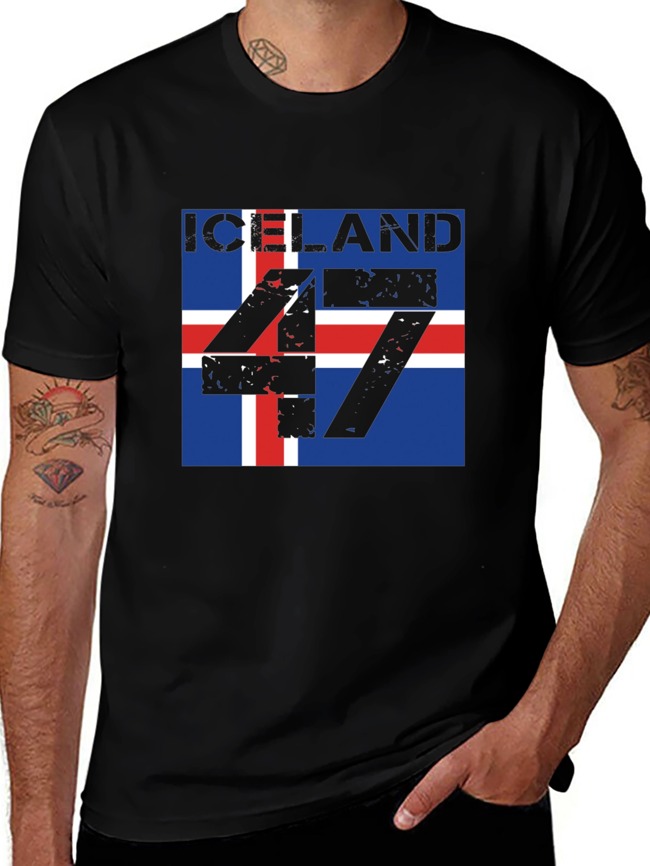 Iceland Flag 47 T-Shirt