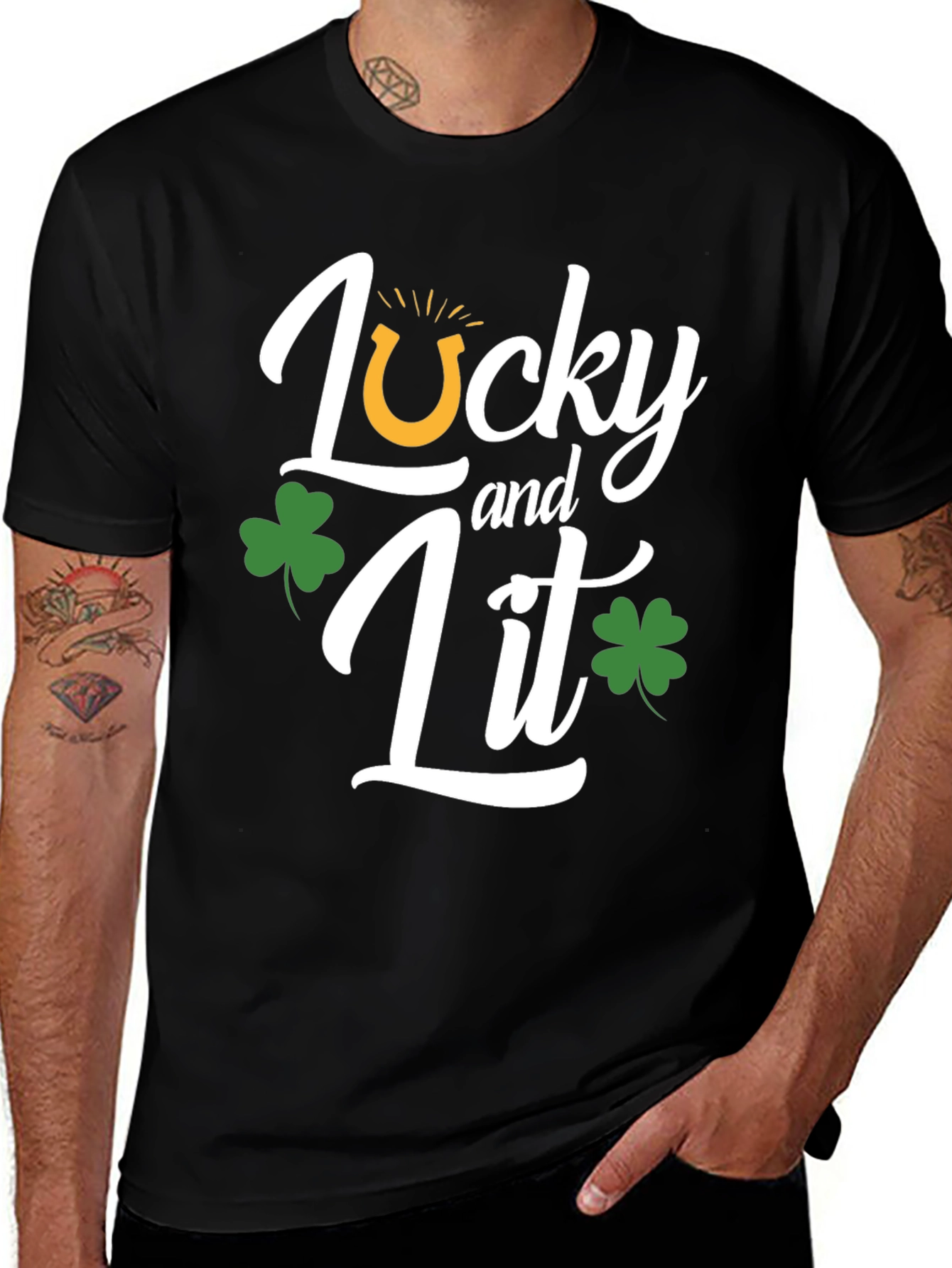 Lucky and Lit St. Patrick's Day T-Shirt