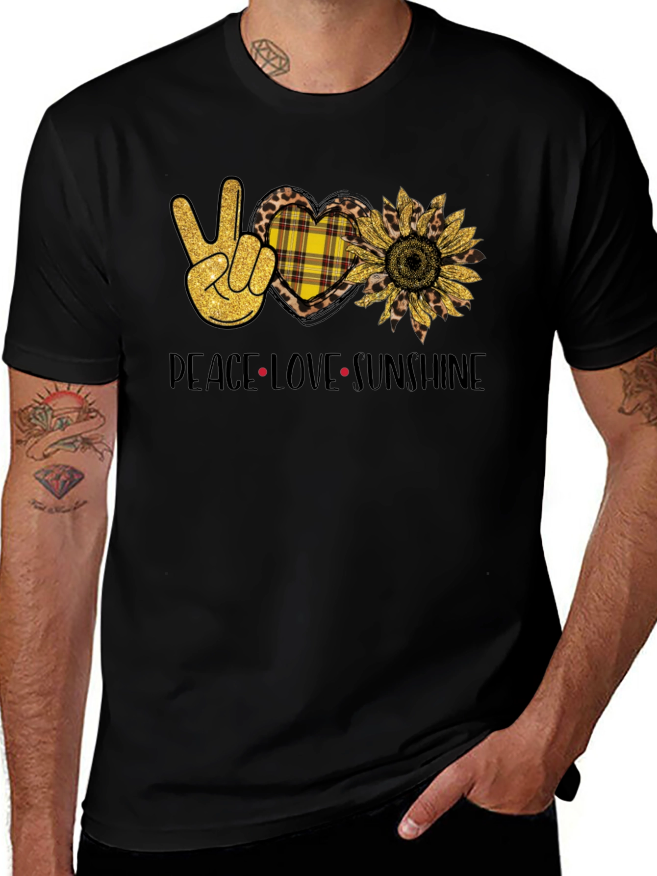 Variant 5 of Peace Love Sunshine Graphic T-Shirt