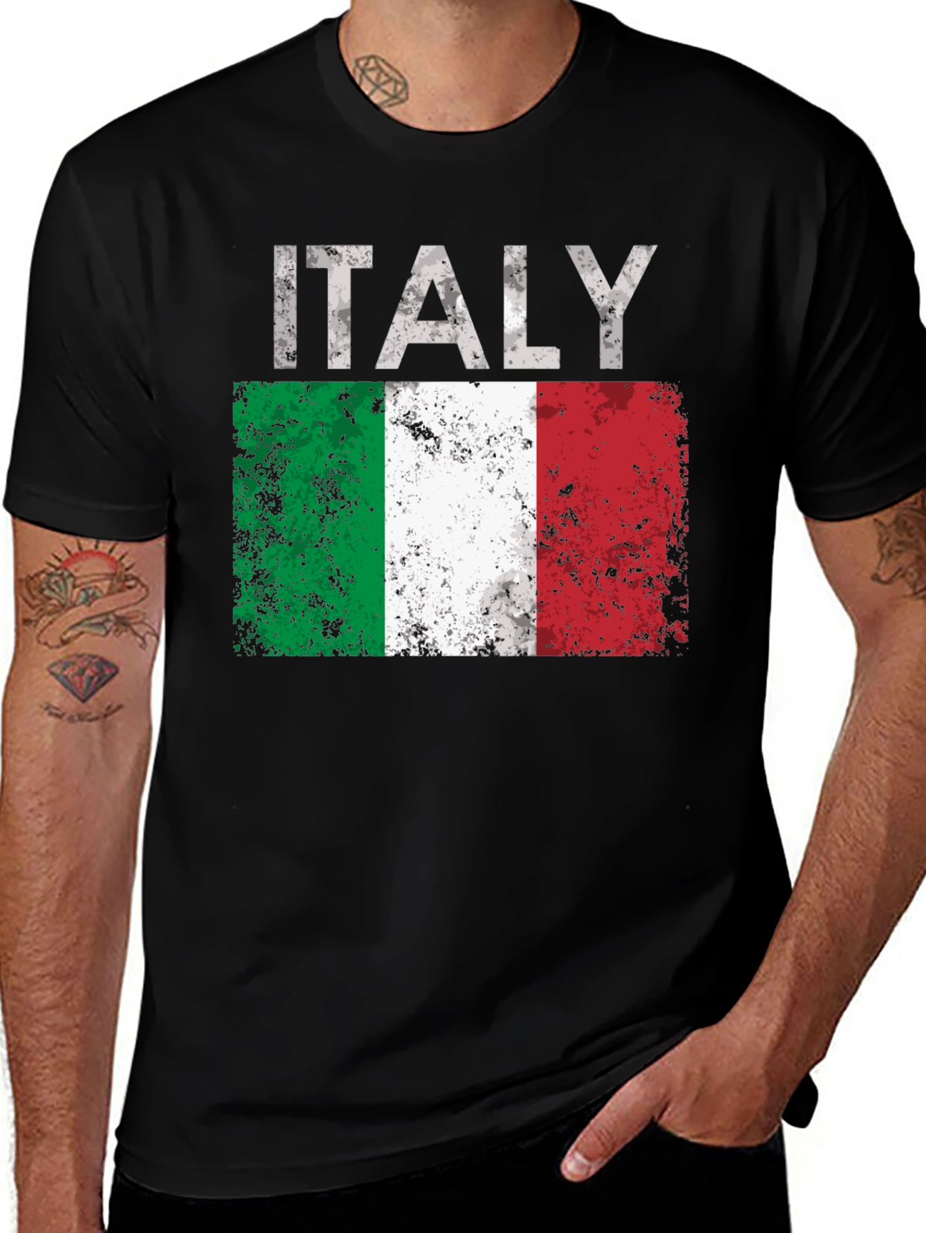 Distressed Italy Flag T-Shirt - Italian Pride Tee