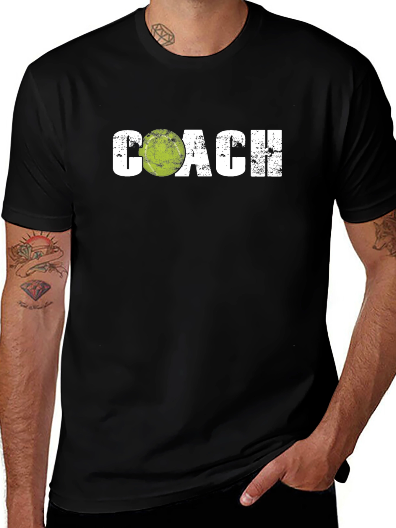Variant 4 of Tennis Coach Graphic T-Shirt