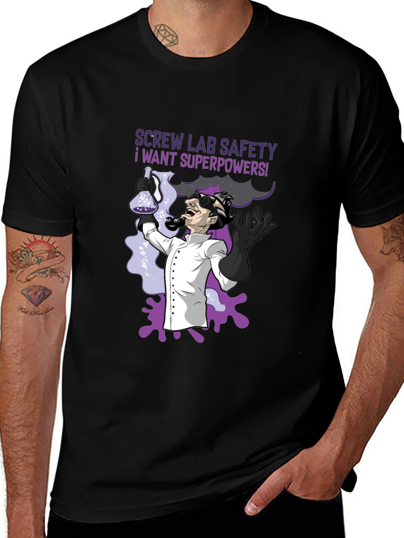 Variant 8 of Screw Lab Safety Superpowers T-Shirt