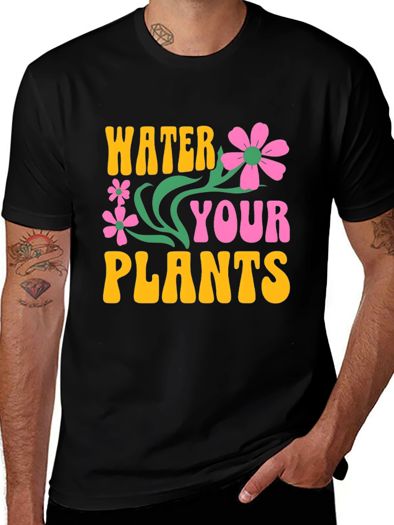Variant 18 of Water Your Plants Graphic T-Shirt