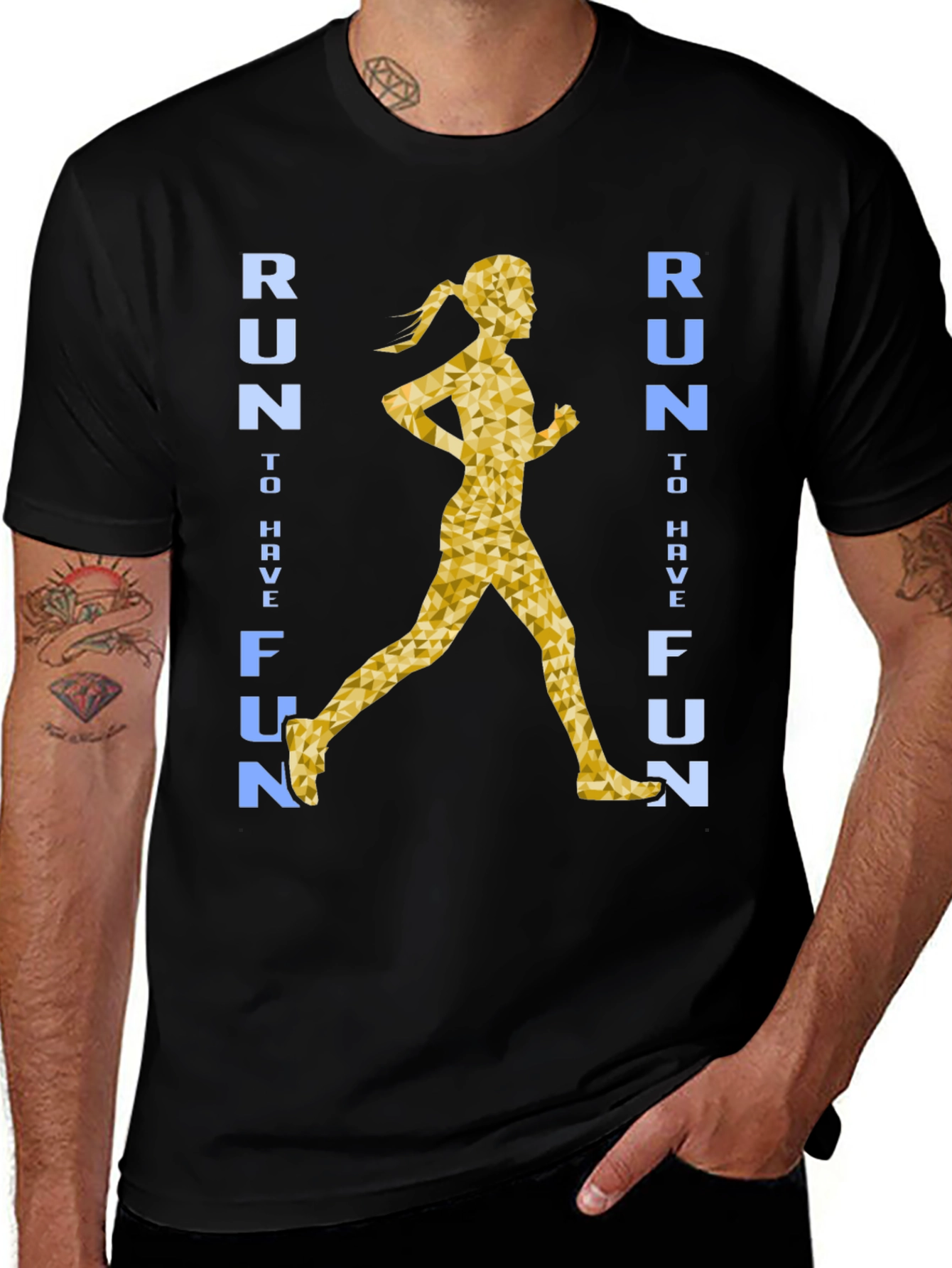 Variant 21 of Run to Have Fun Graphic Tee