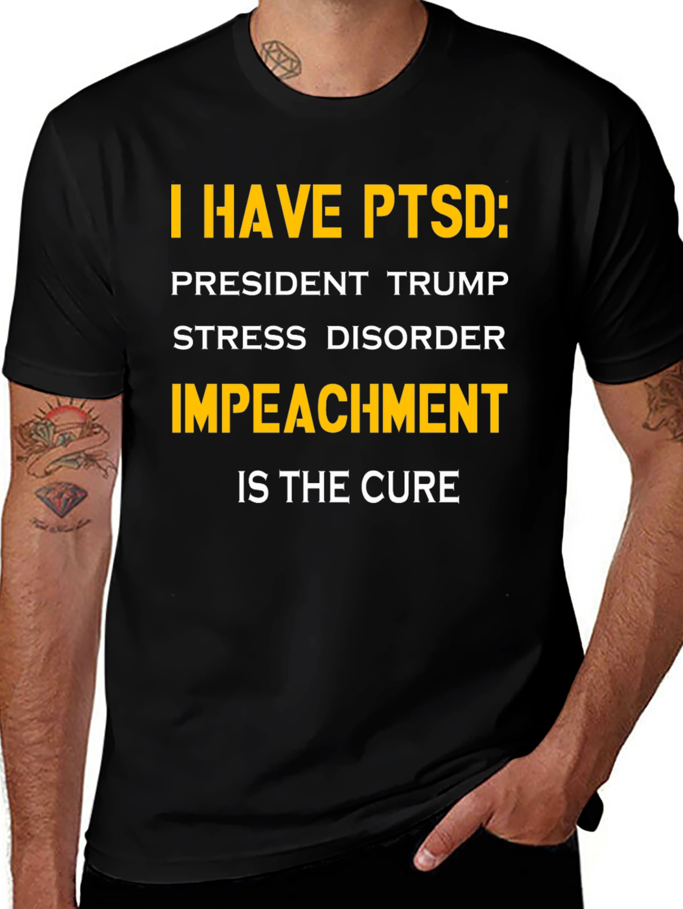 Variant 3 of I Have PTSD: Impeach Trump T-Shirt