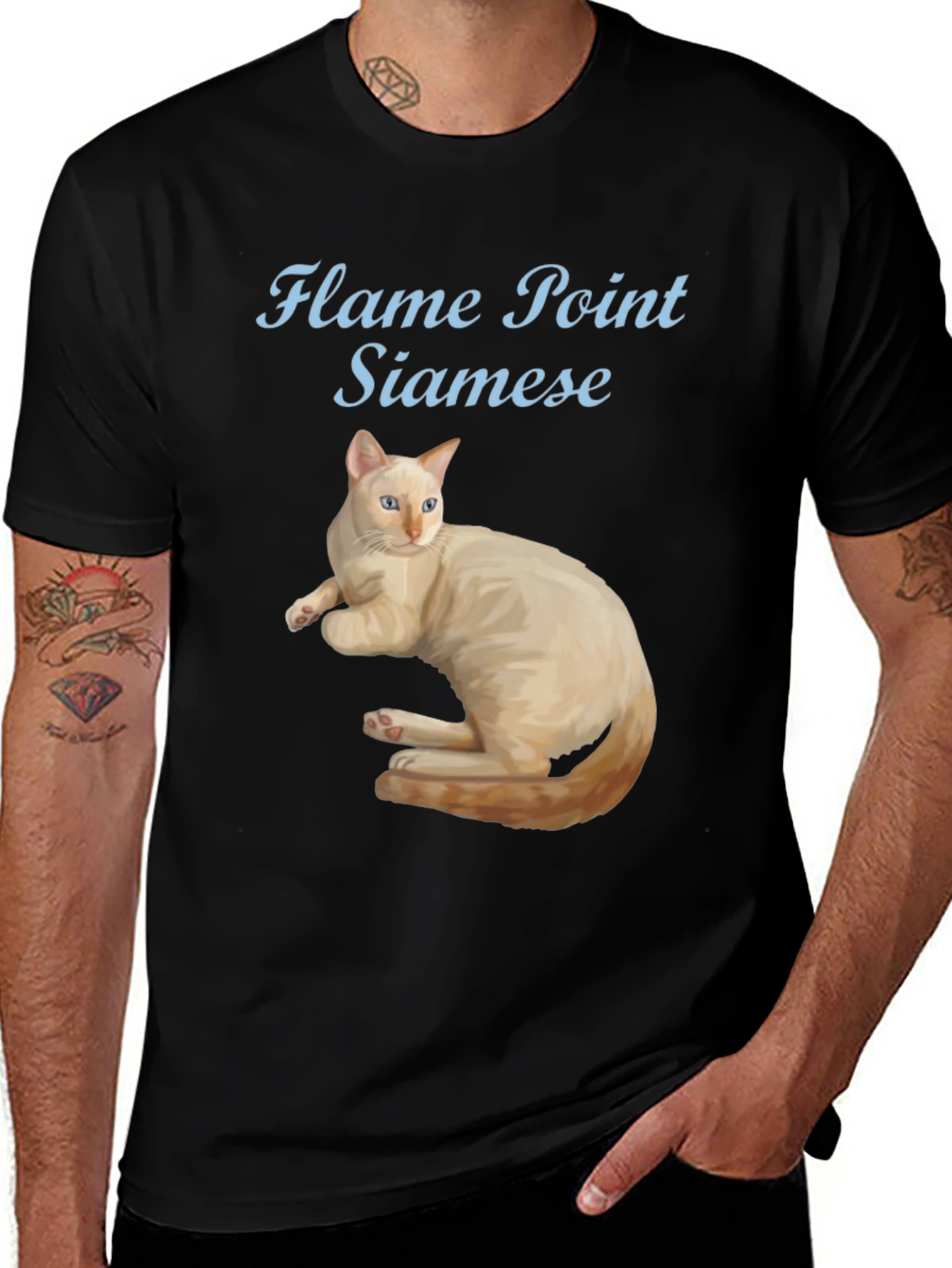 Variant 24 of Flame Point Siamese Cat T-Shirt
