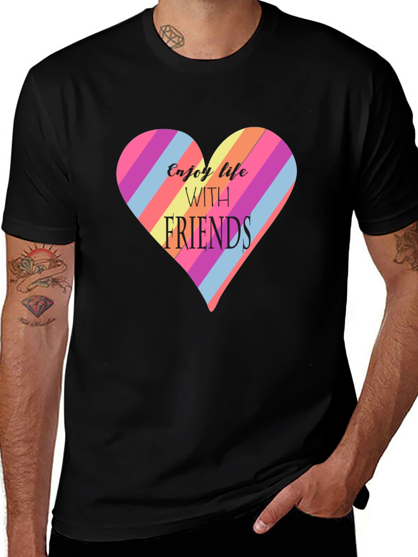 Variant 12 of Enjoy Life With Friends Graphic Tee