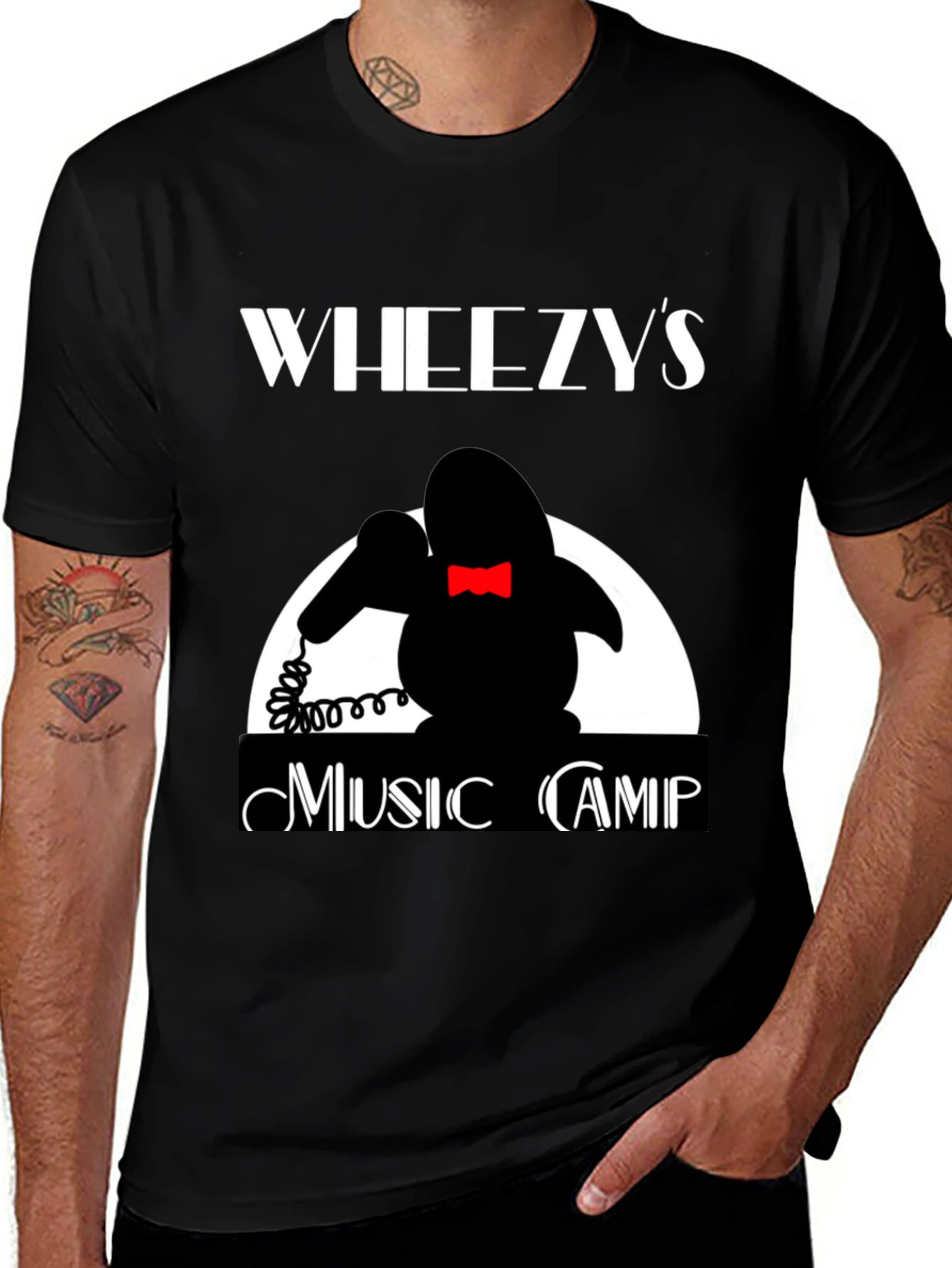 Variant 25 of Wheezy's Music Camp T-Shirt - Retro Design