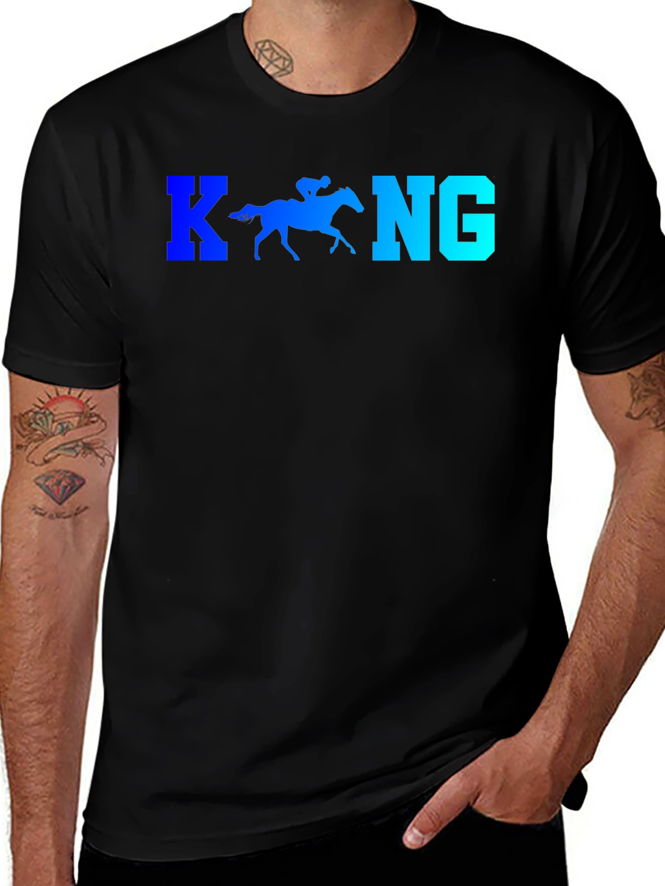 Variant 21 of Horse Racing Tee - King Style Graphic T-Shirt