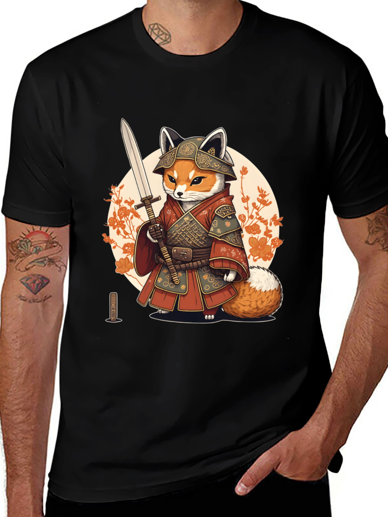 Variant 24 of Samurai Fox Graphic Tee