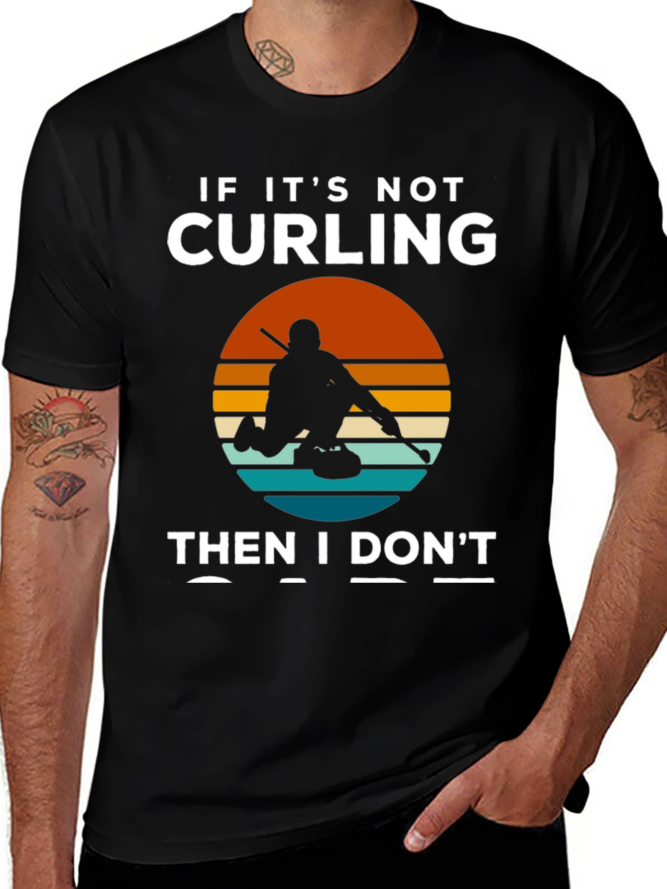 Variant 3 of Curling T-Shirt: If It's Not Curling, Then I Don't Care Tee