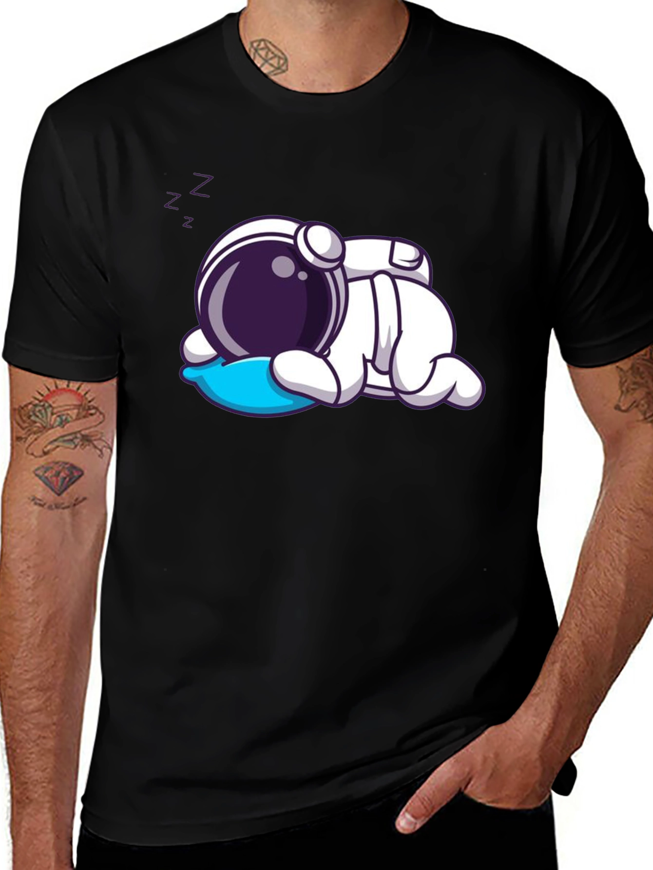 Variant 27 of Sleeping Astronaut Graphic T-Shirt