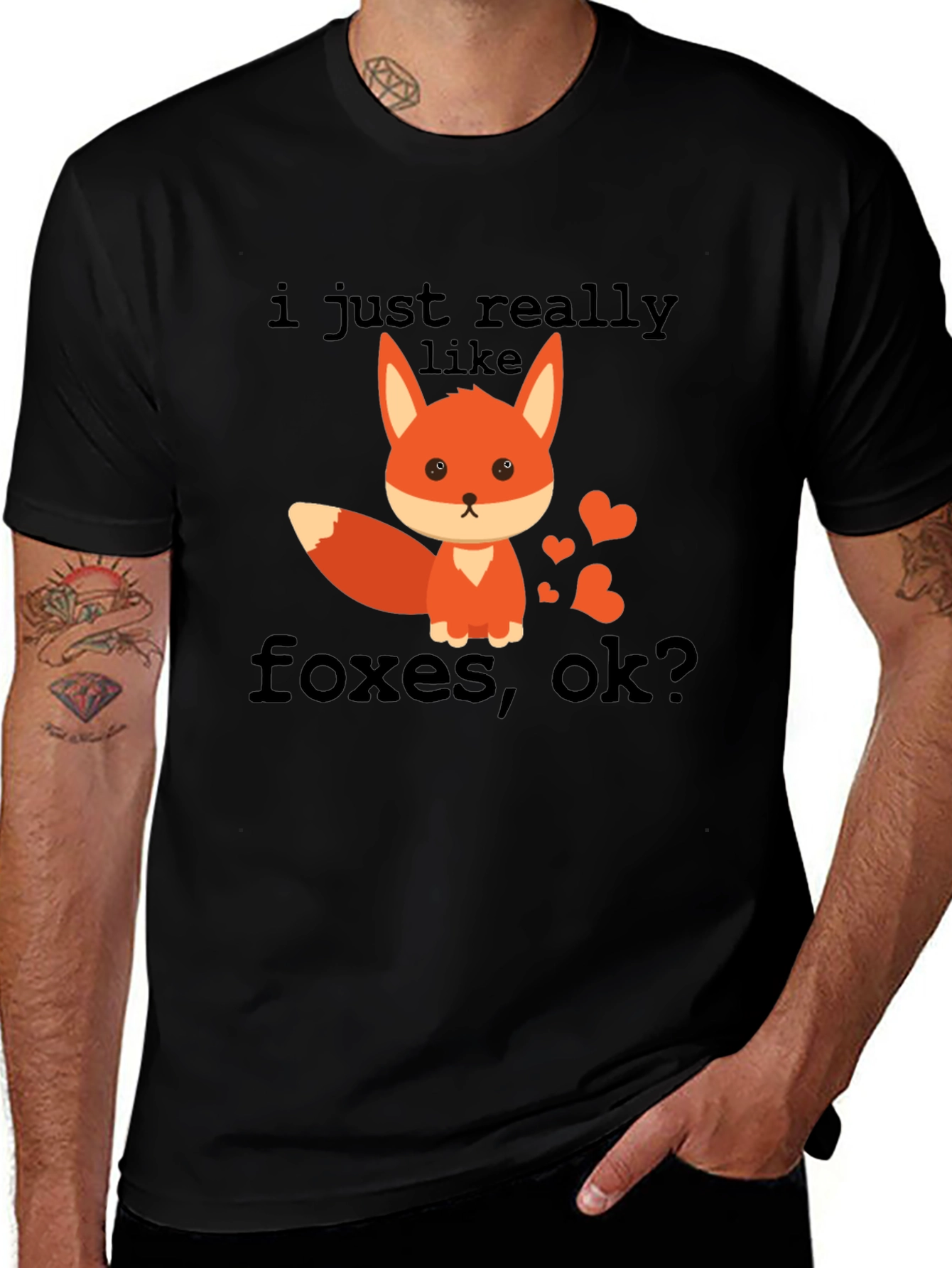 Variant 17 of Cute Fox T-Shirt - I Just Really Like Foxes