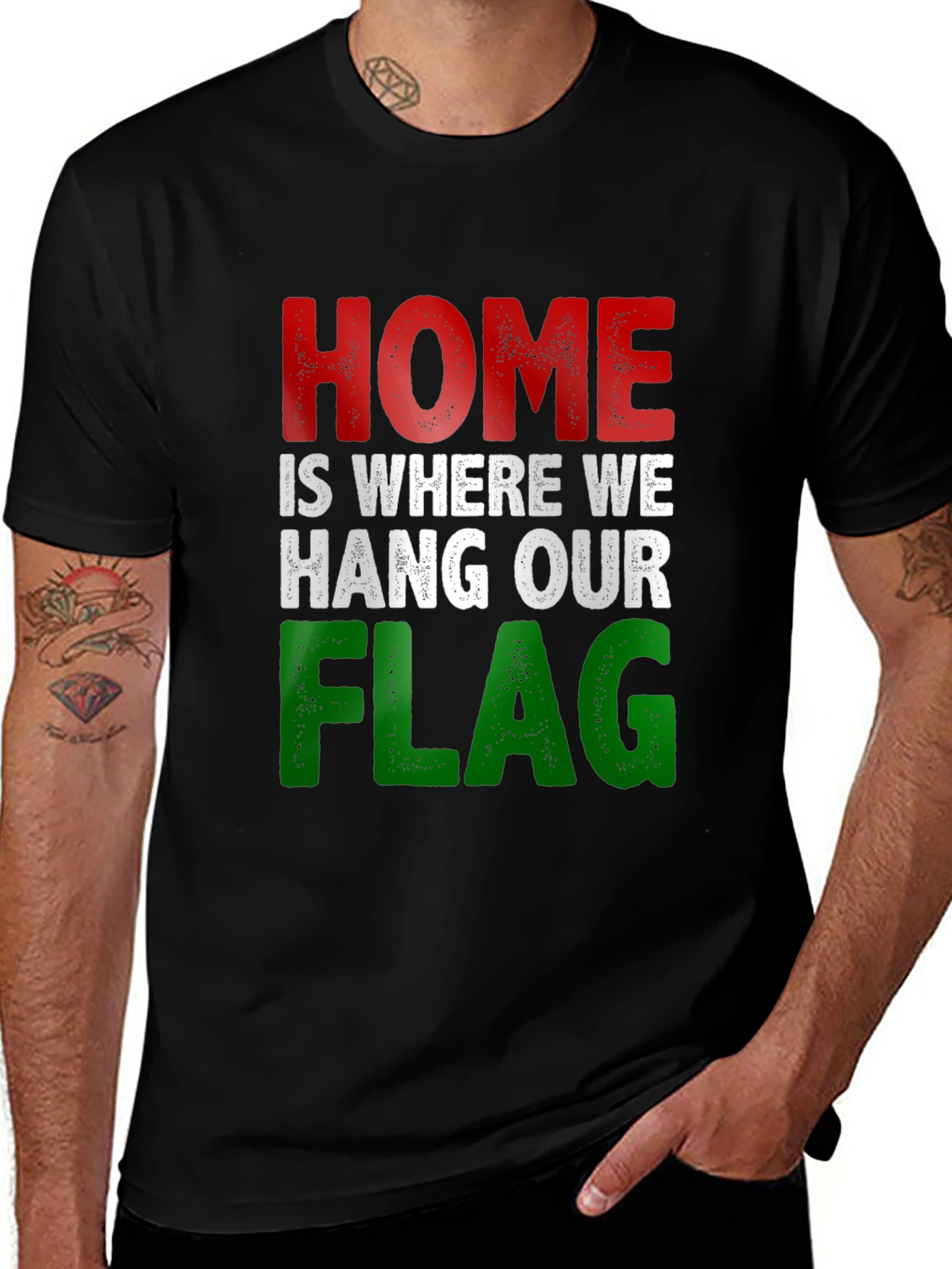 Variant 16 of Home Is Where We Hang Our Flag T-Shirt