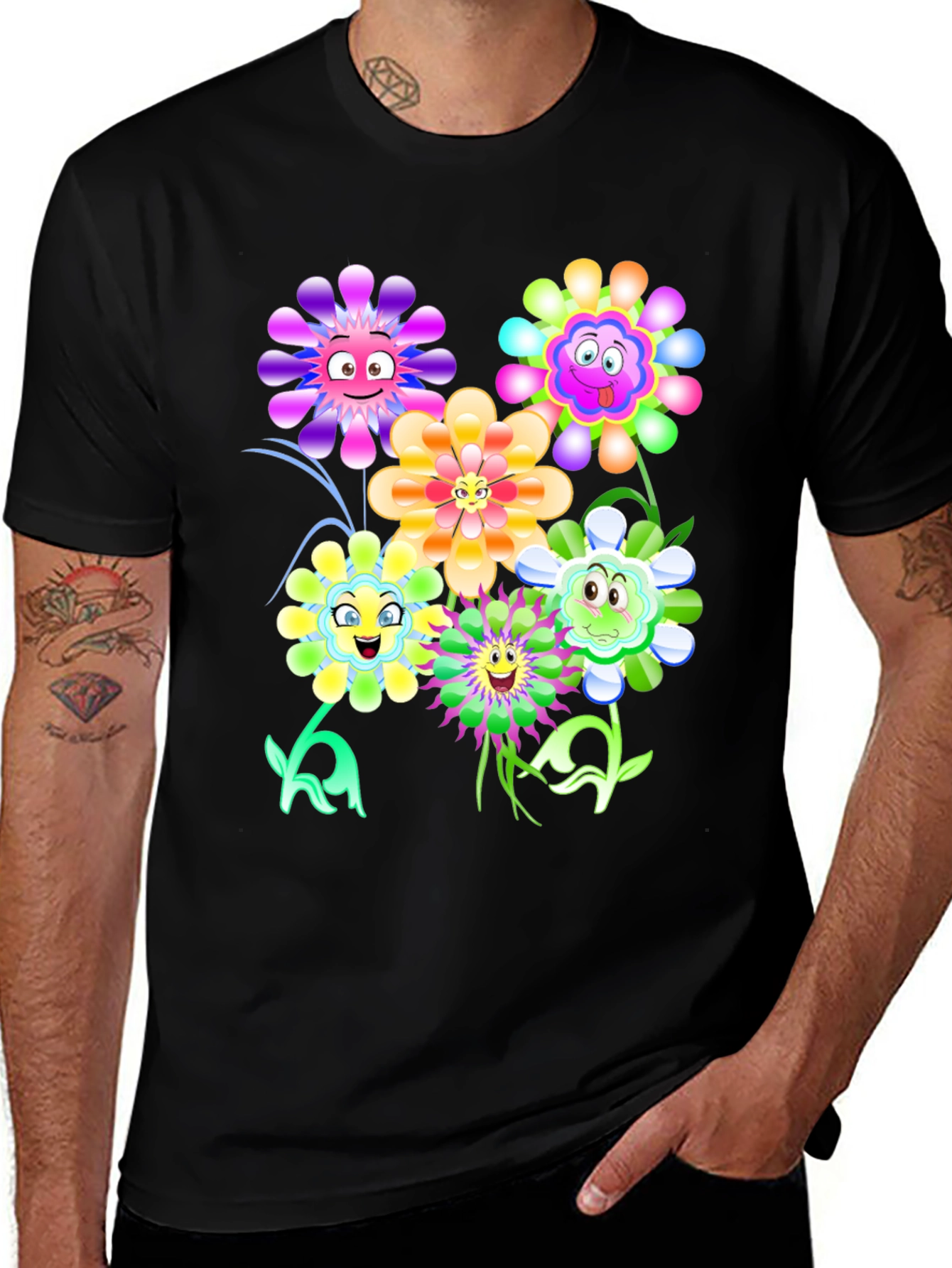 Variant 13 of Funny Flower Graphic Print Tee