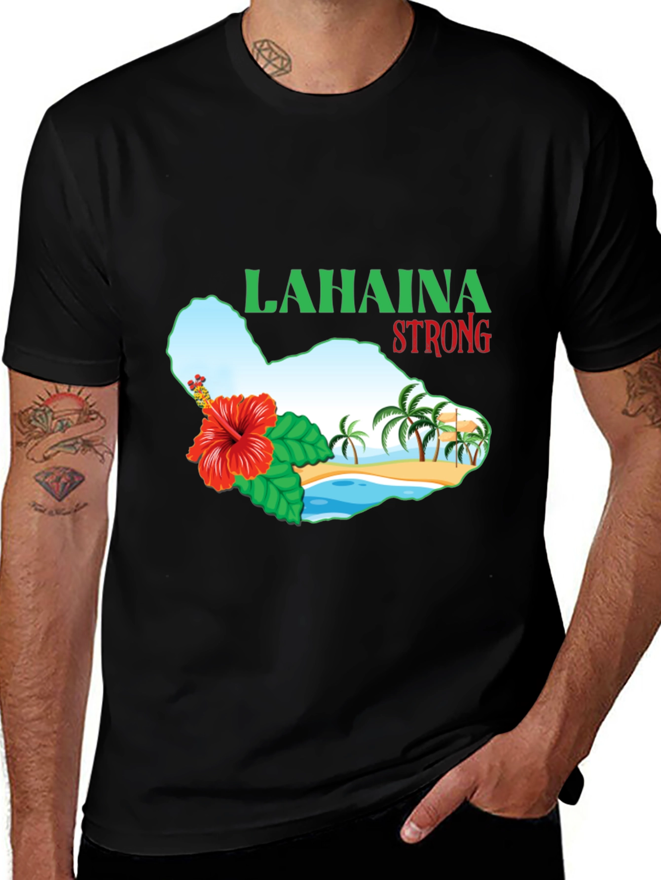 Lahaina Strong Graphic Tee - Maui Support Shirt