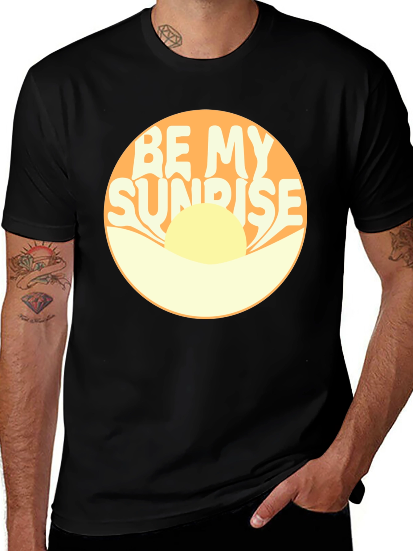 Variant 14 of Be My Sunrise Graphic Tee - Retro Design