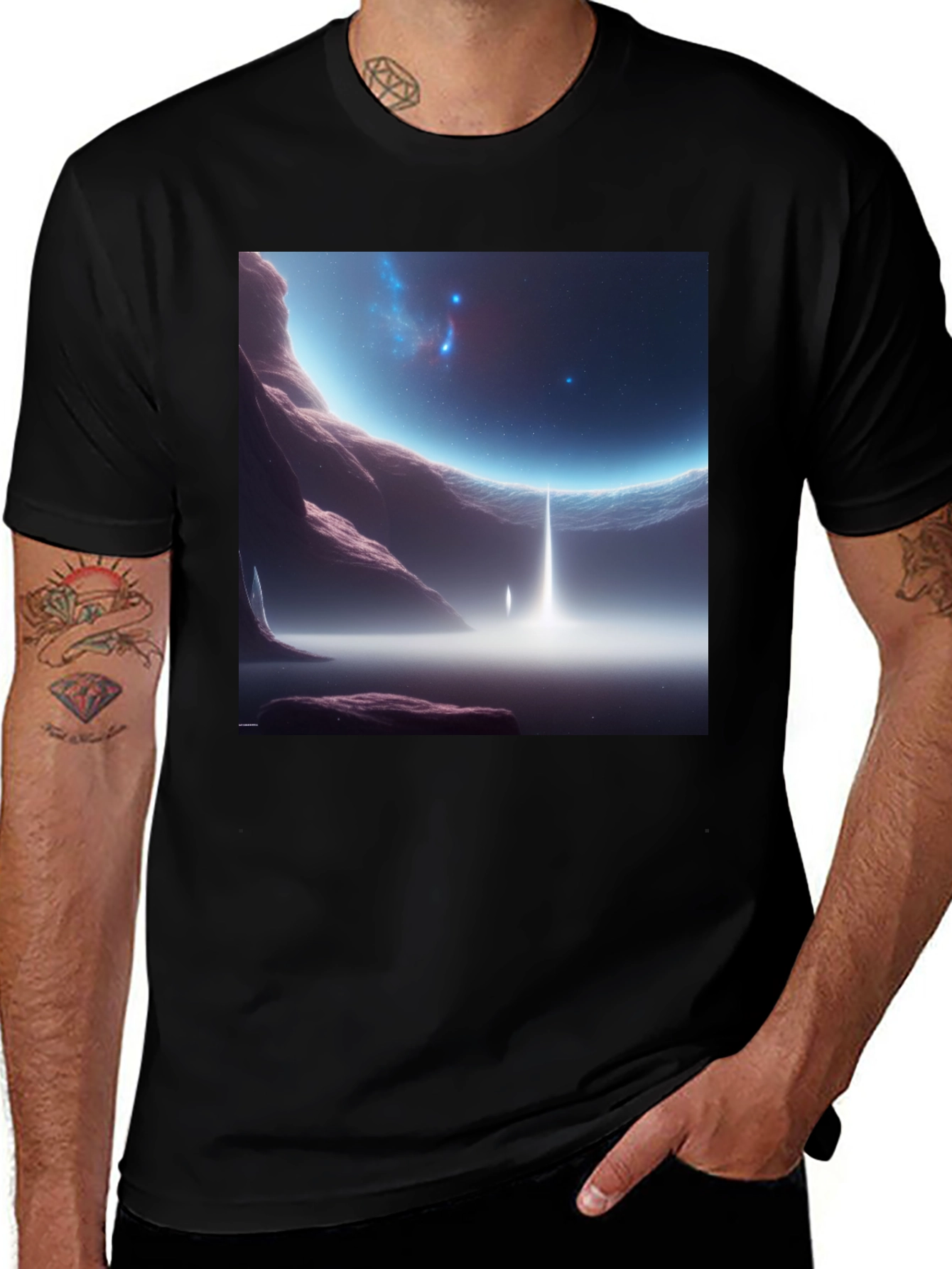 Variant 27 of Space Vista Graphic Tee - Bold Design