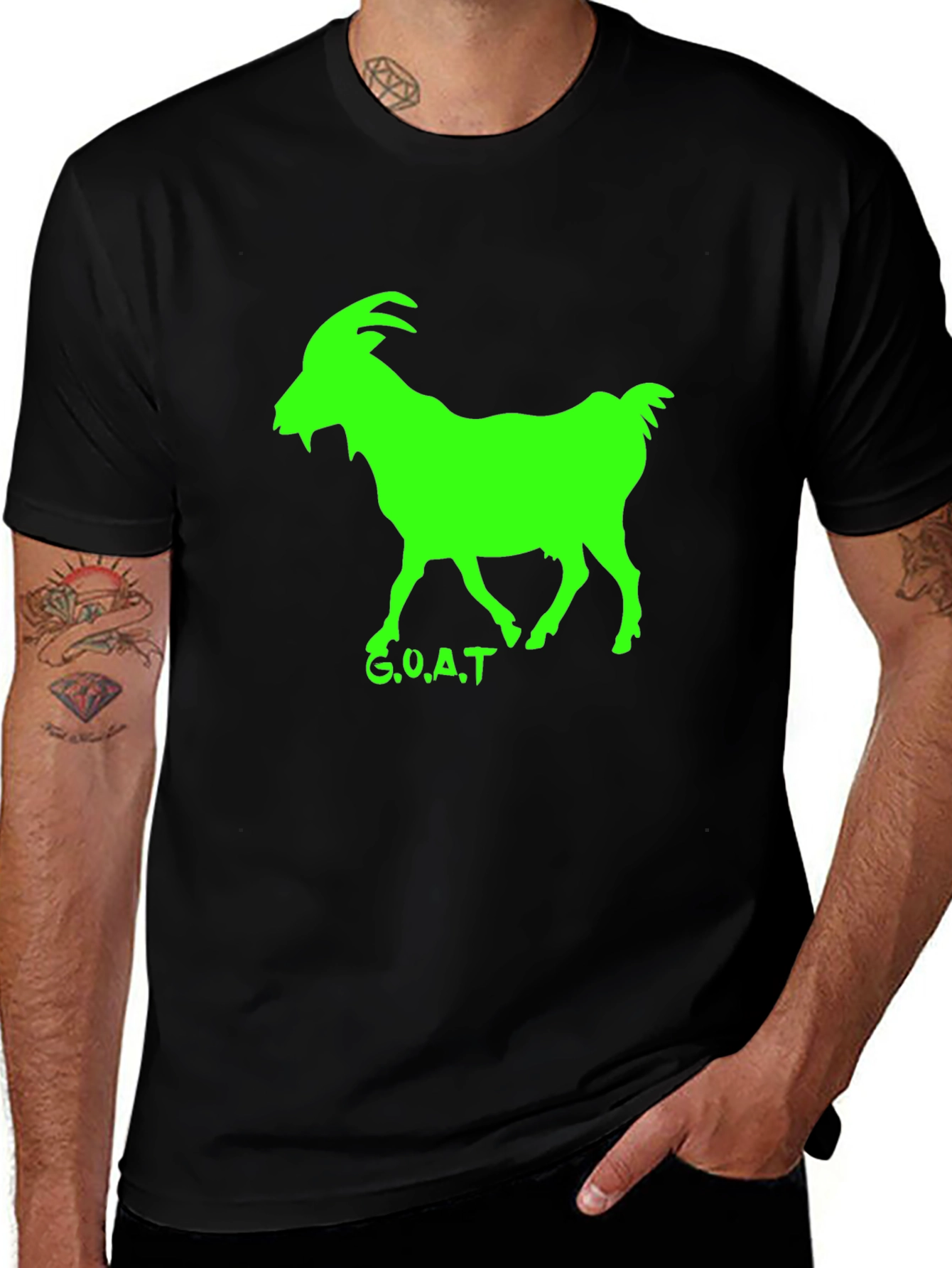 Black GOAT T-Shirt - Greatest Of All Time Tee