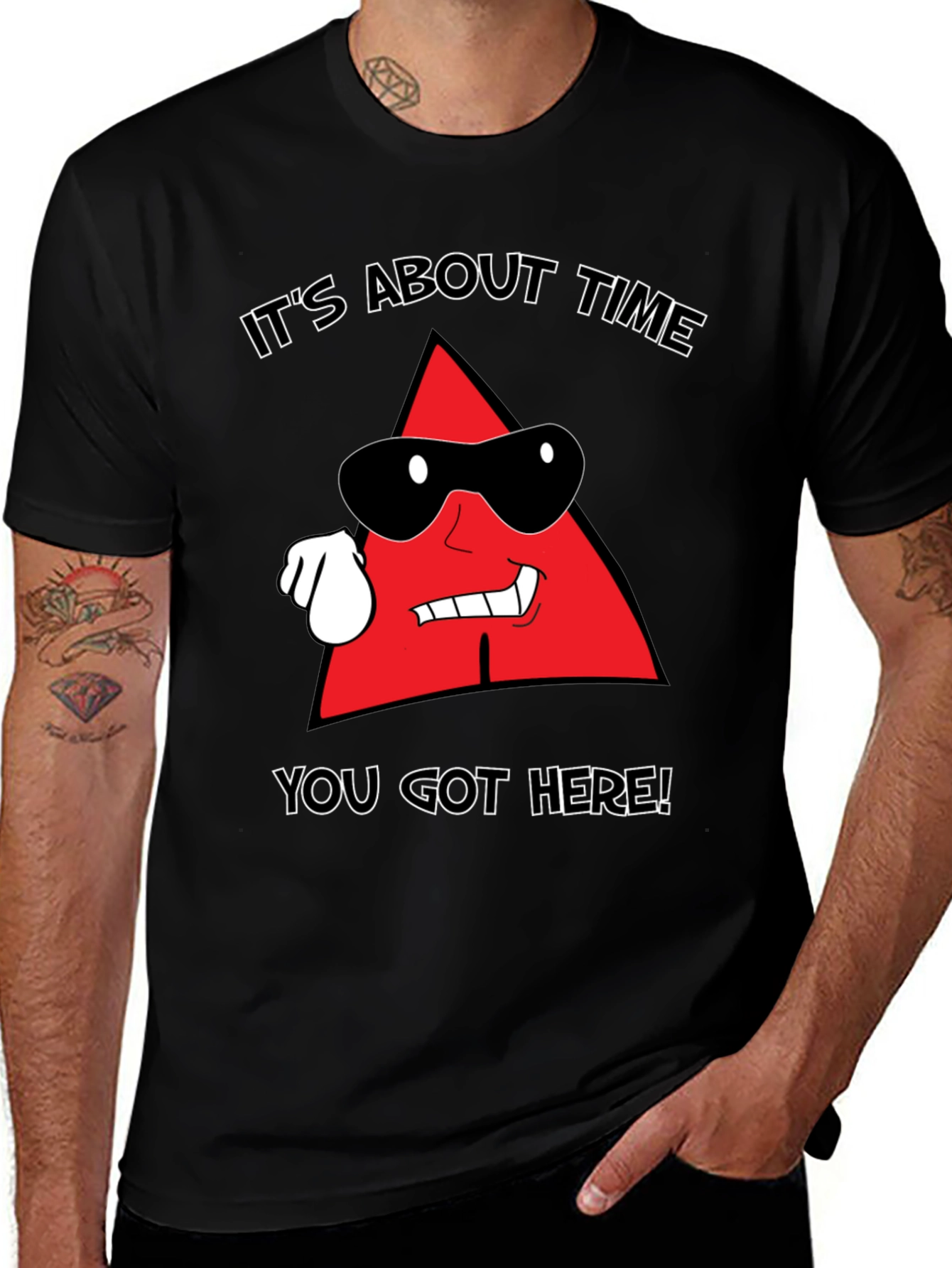 Variant 26 of Funny Triangle Pun T-Shirt