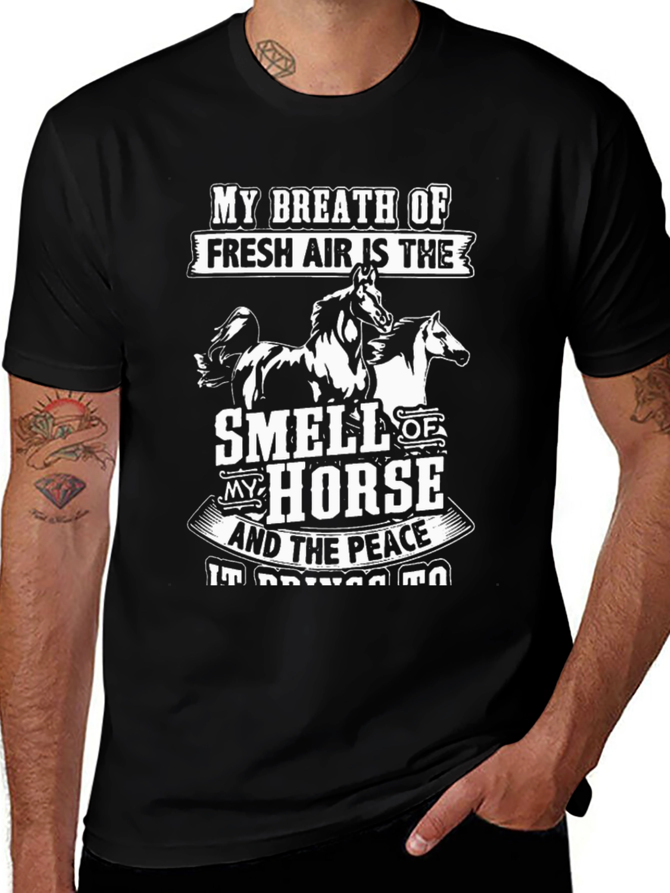 Variant 14 of Horse Lover T-Shirt - Fresh Air & Peace