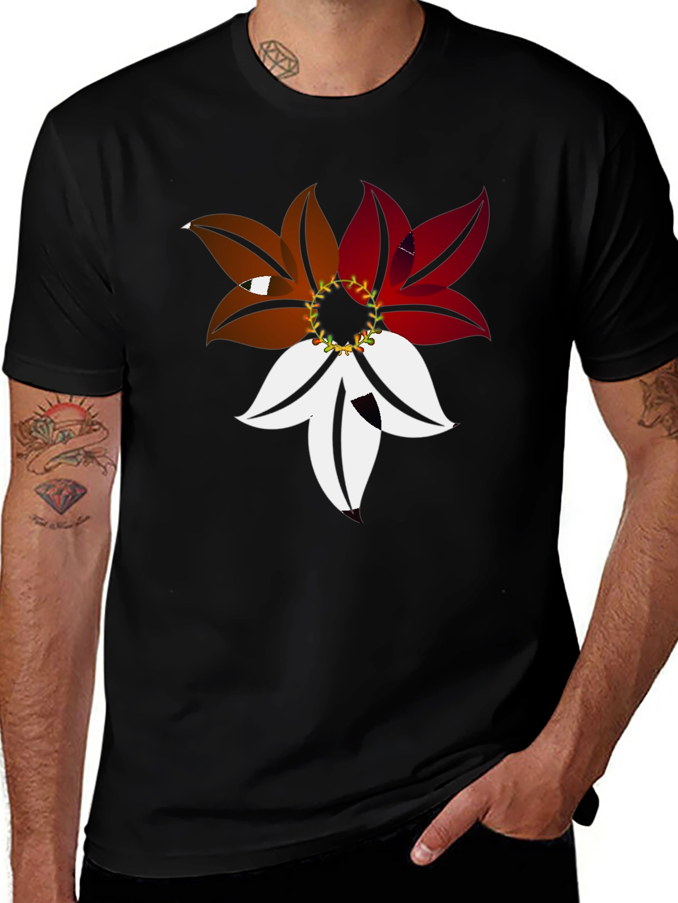 Variant 21 of Floral Graphic Tee - Unique Design