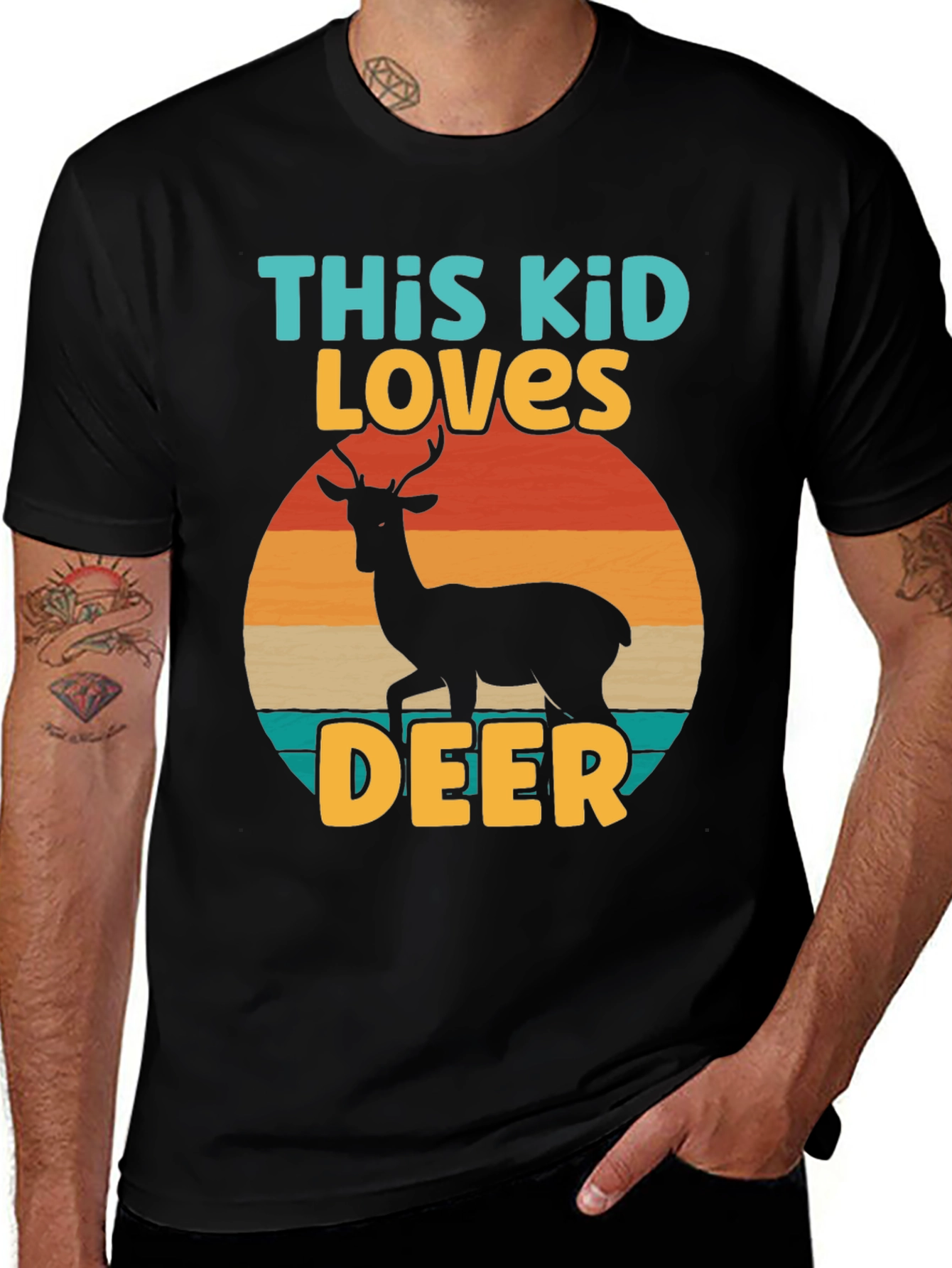 Variant 25 of This Kid Loves Deer T-Shirt