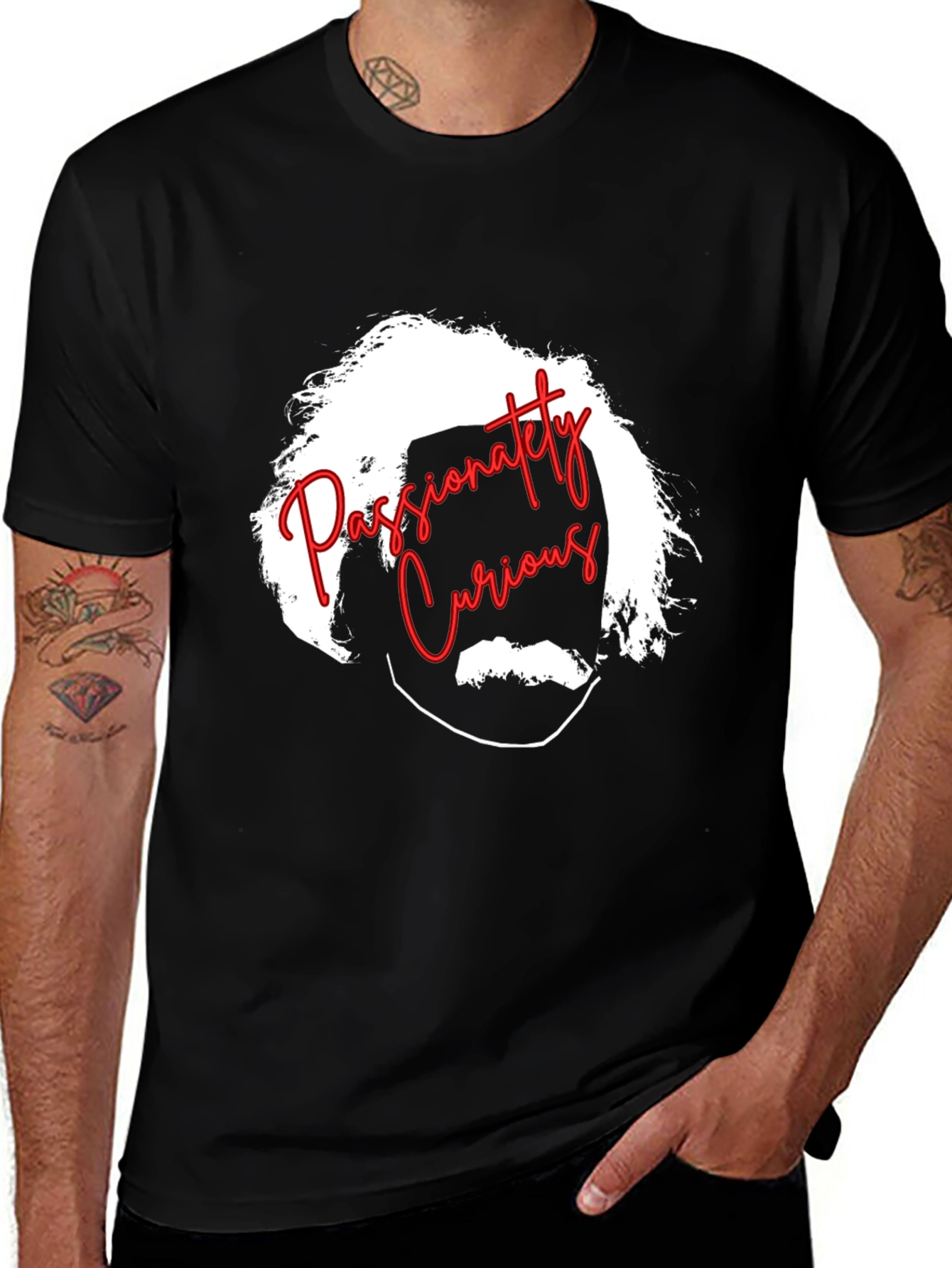 Variant 17 of Passionately Curious Graphic T-Shirt - Black