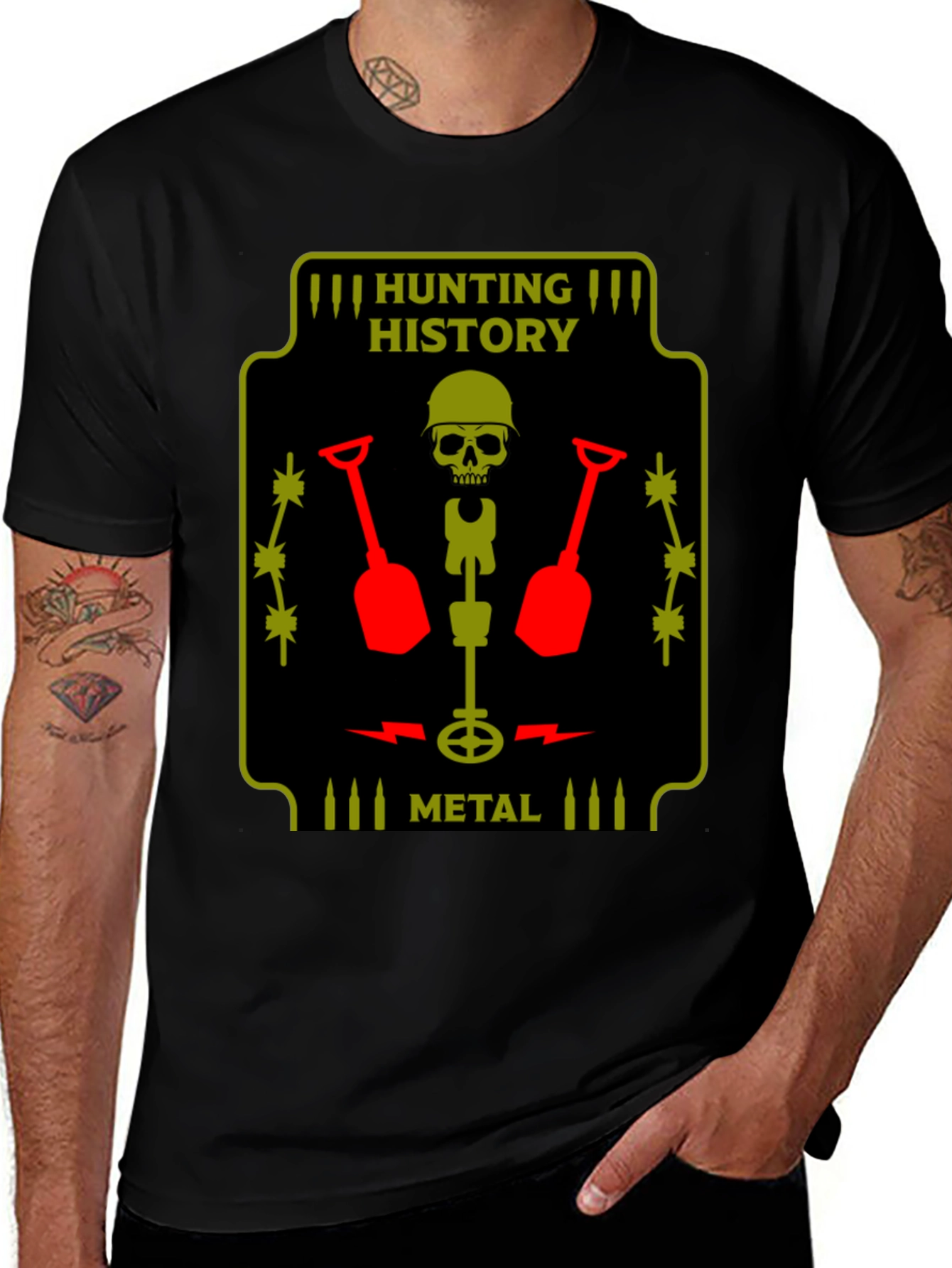 Hunting History Metal Detecting T-Shirt