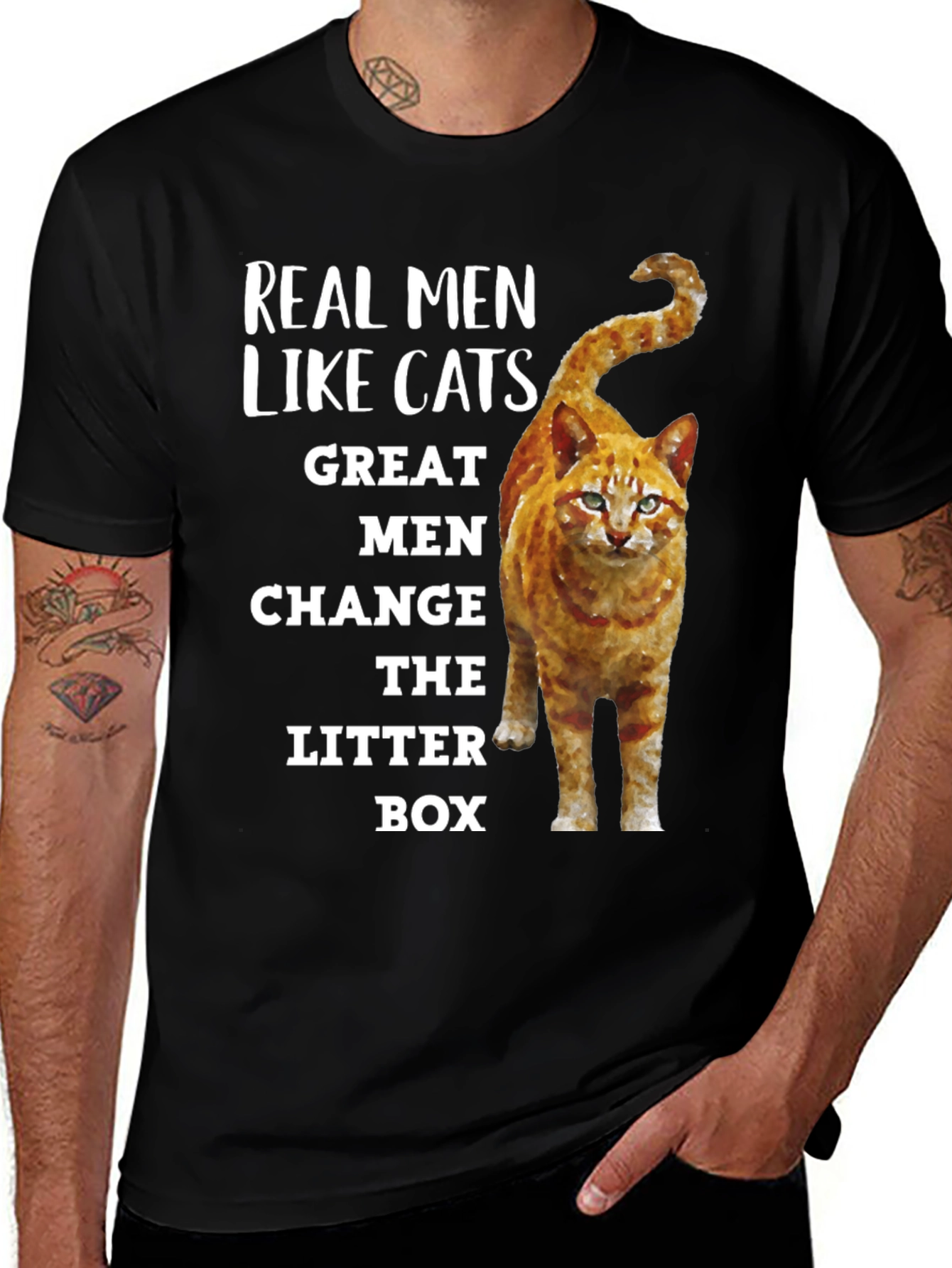 Real Men Like Cats T-Shirt