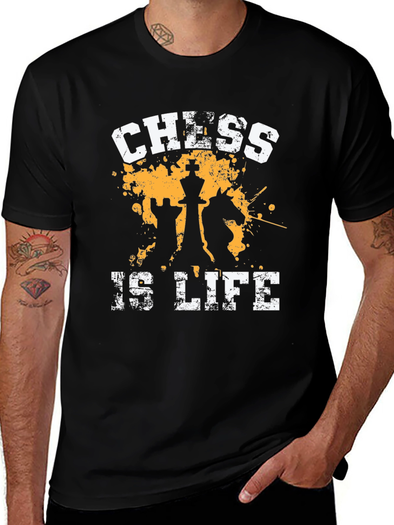 Variant 14 of Chess is Life Black T-Shirt