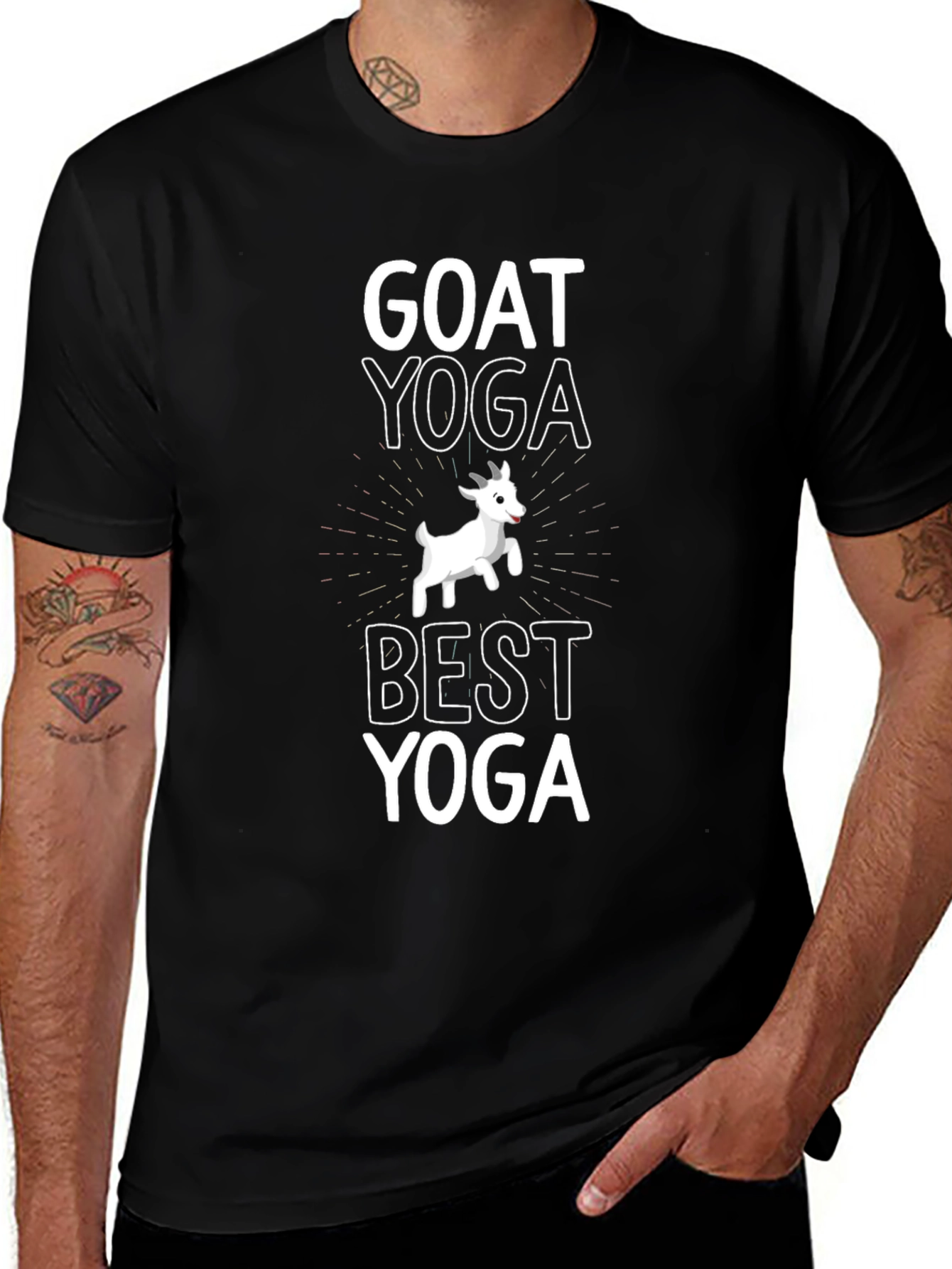 Variant 7 of Goat Yoga T-Shirt - Best Yoga Ever!